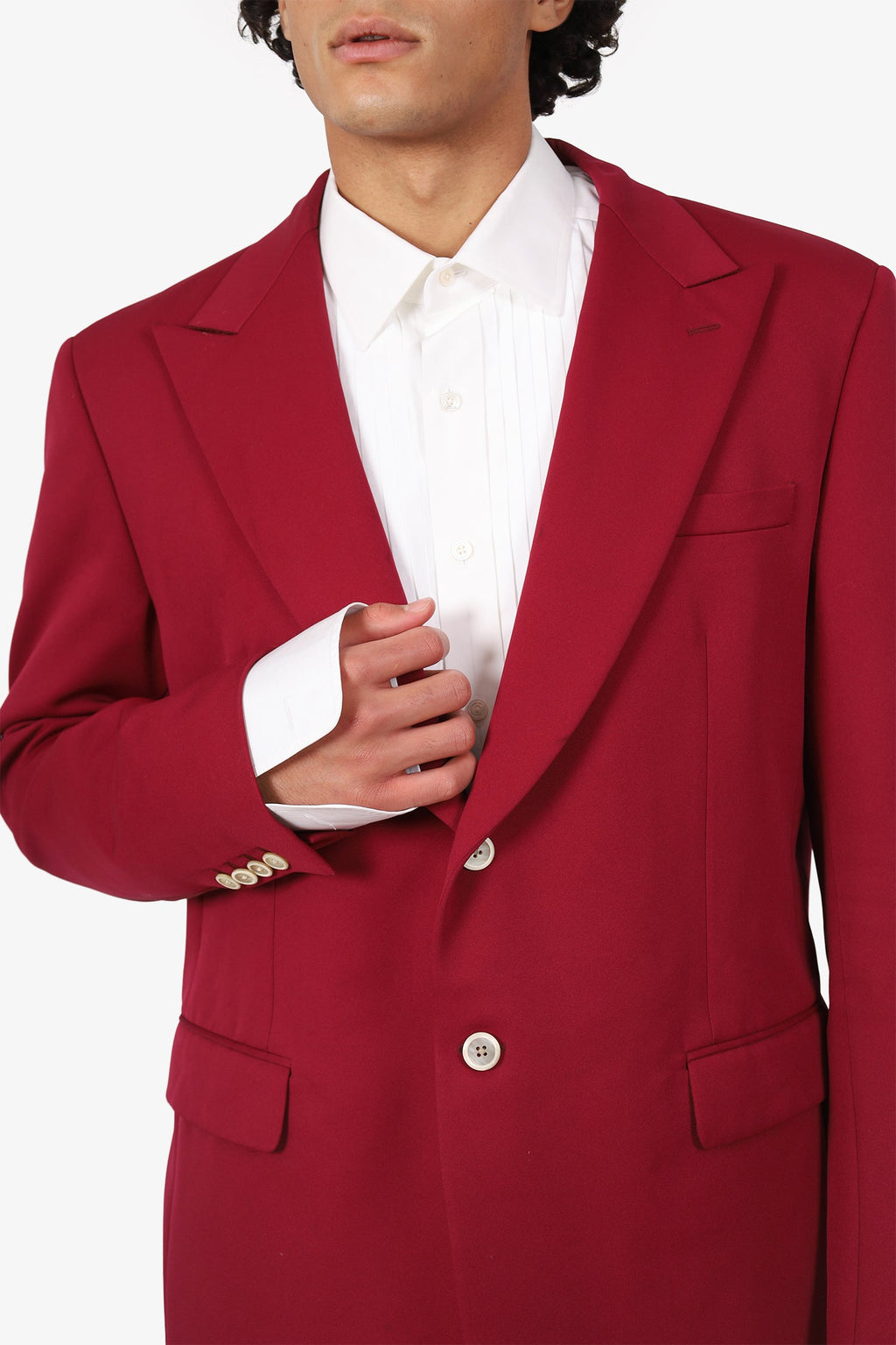 Prada Burgundy Blazer Size 58R Mens