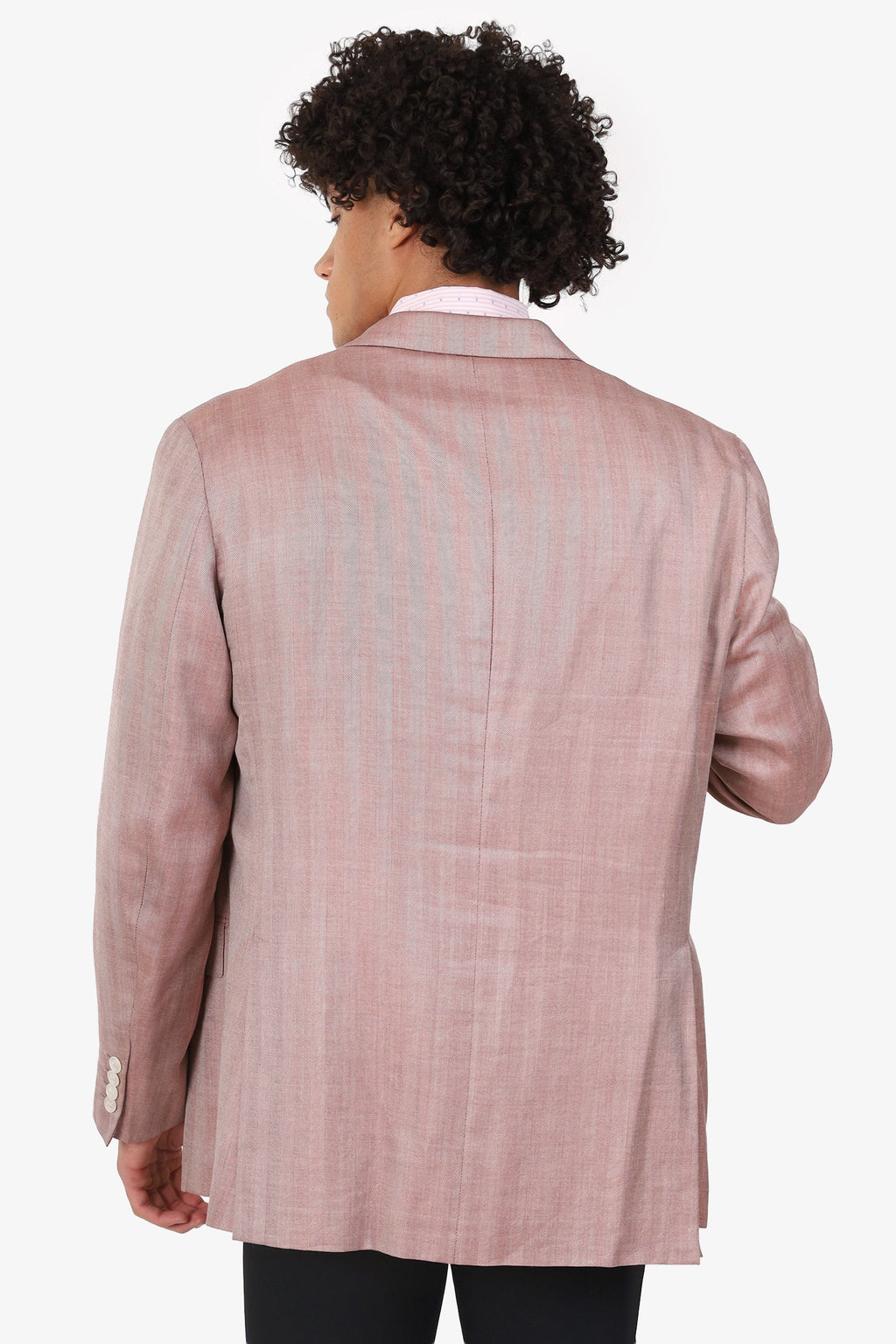 Brioni Pink Striped Blazer Size 58 Mens