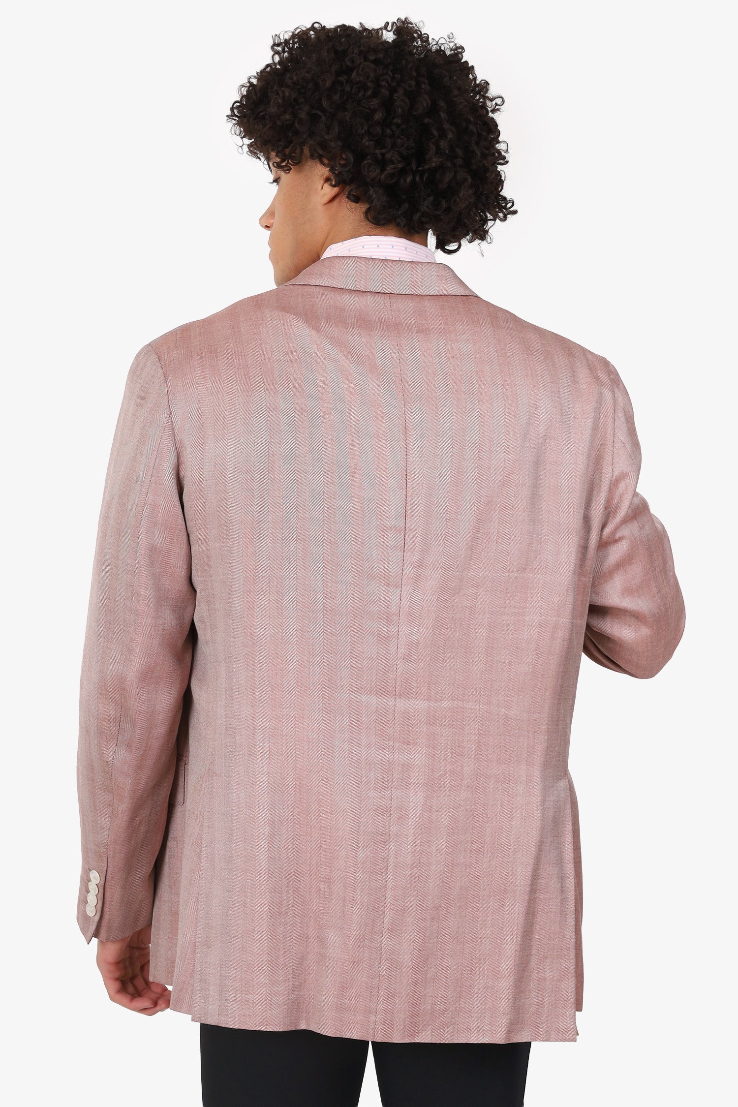 Brioni Pink Striped Blazer Size 58 Mens