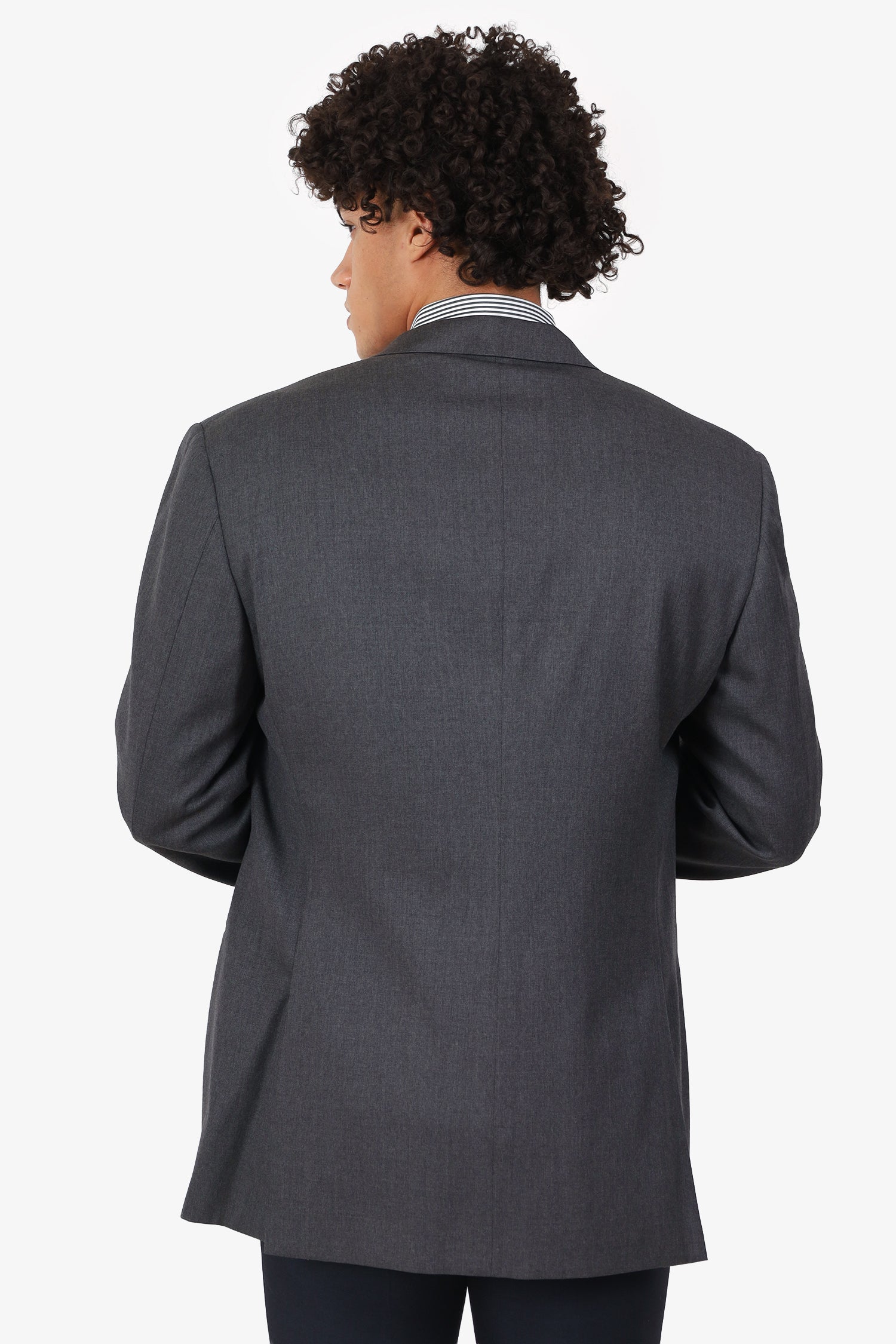 Canali Grey Single Breasted Blazer Mens Estimated Size XL