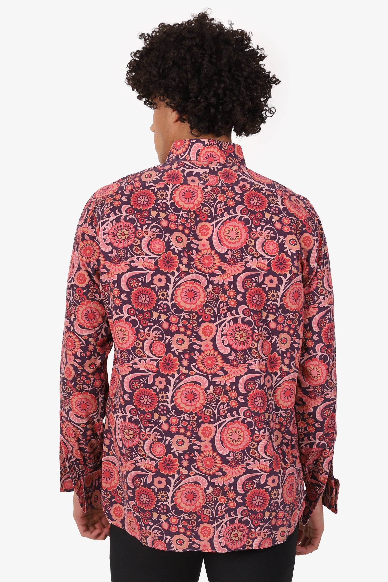 Tom Ford Pink Floral Cotton Shirt Estimated Size S Mens