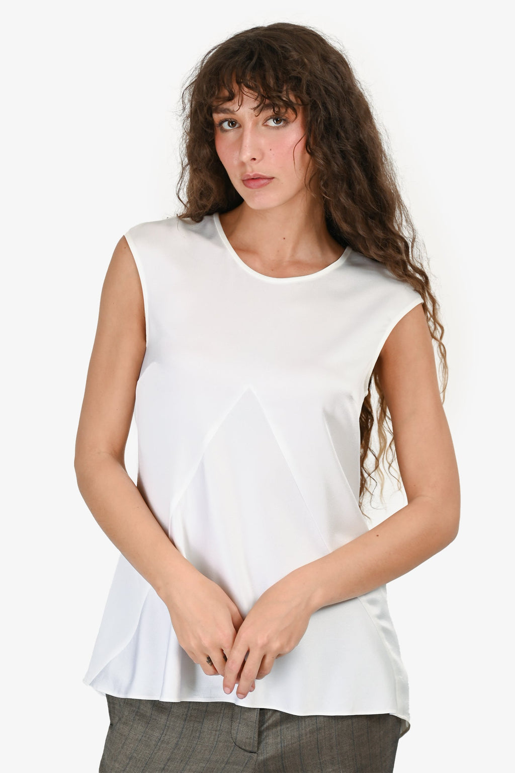 St. John White Top Size P