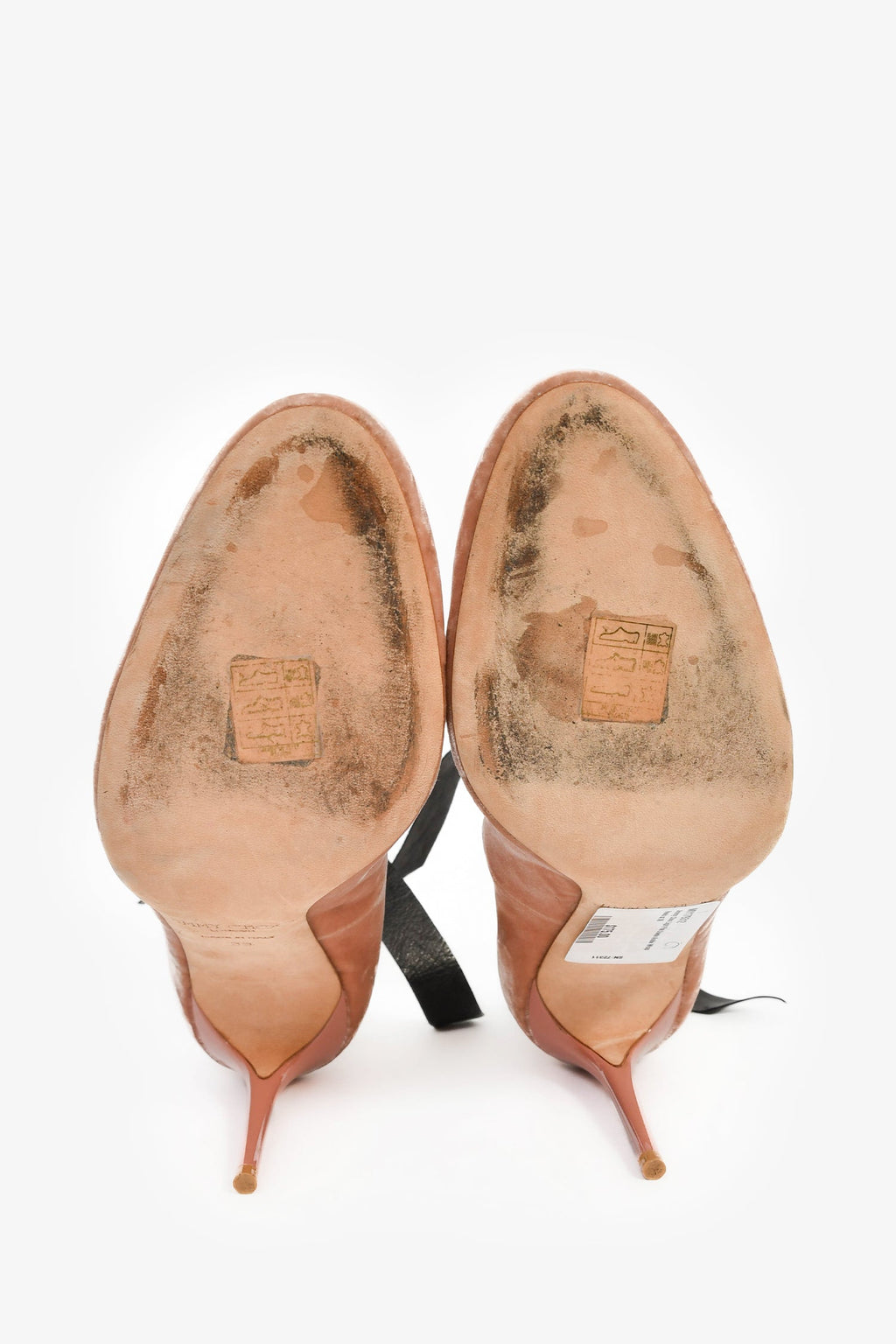 Jimmy Choo Light Pink Suede Ankle Wrap Heels Size 39