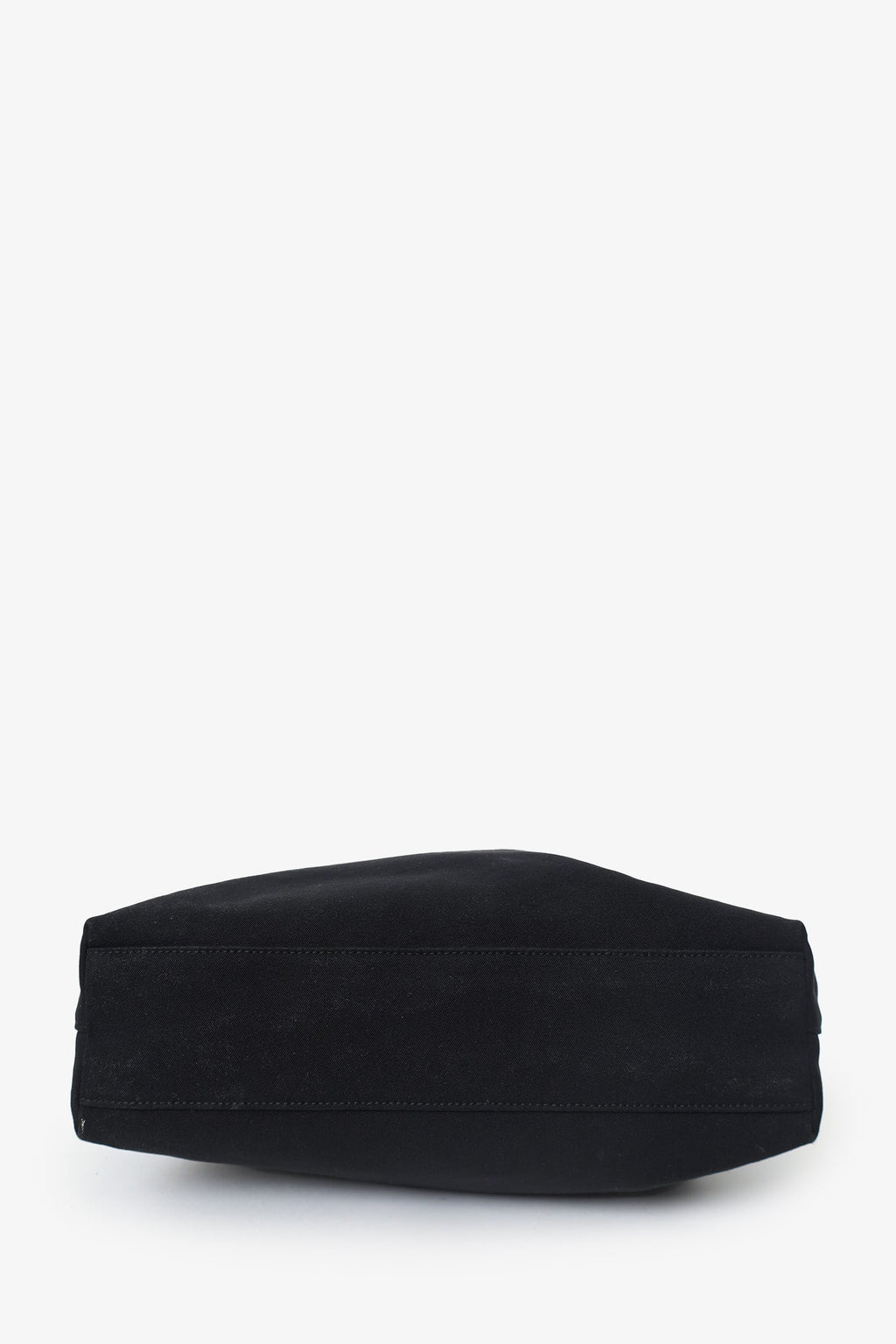 Salvatore Ferragamo Black Canvas Chain Link Shoulder Bag