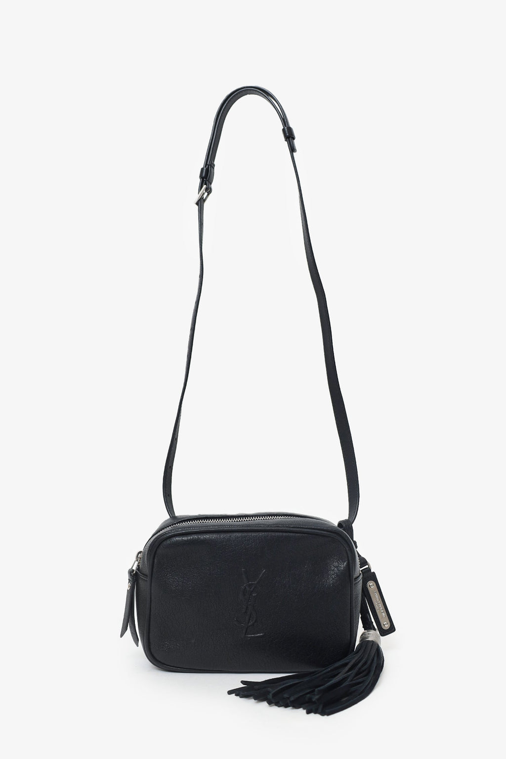 Saint Laurent Black Lambskin Monogram Lou Belt Bag