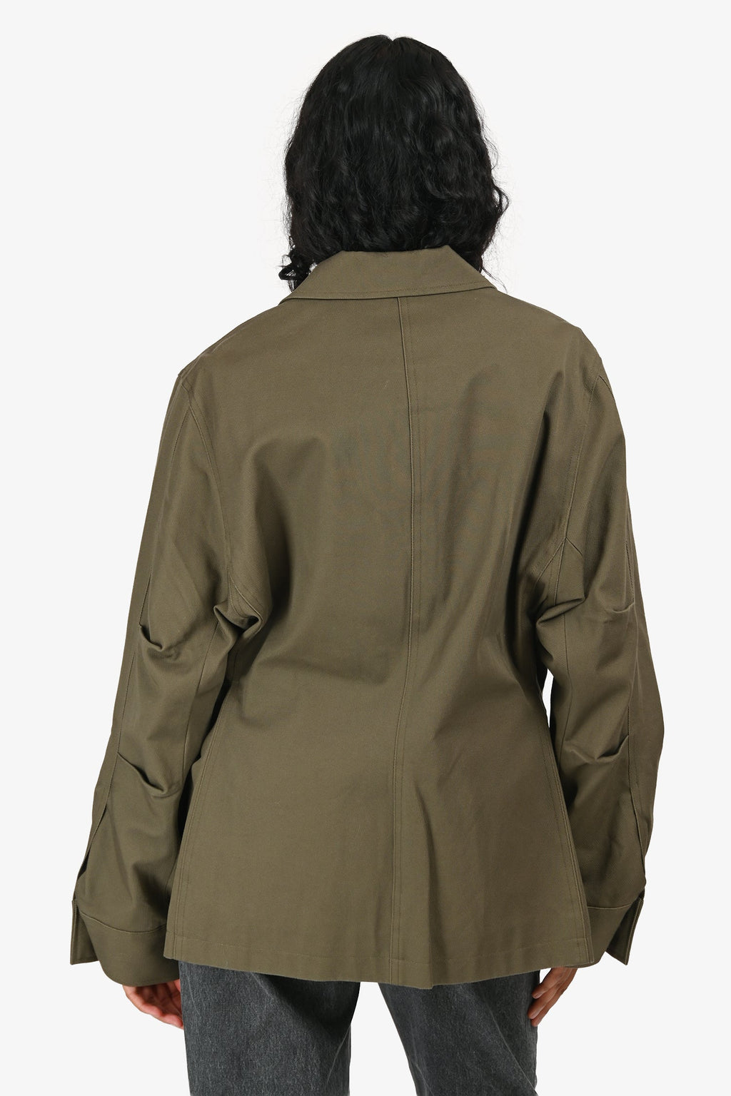 Toteme Green Cotton Army Jacket Size 32