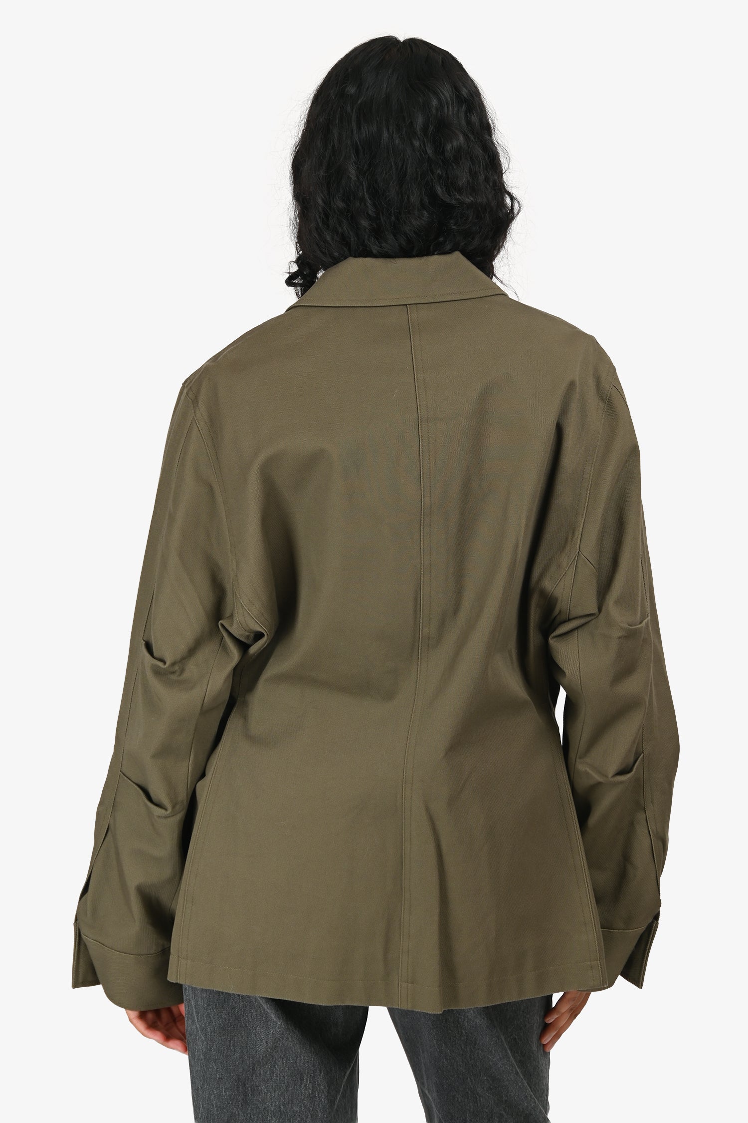 Toteme Green Cotton Army Jacket Size 32