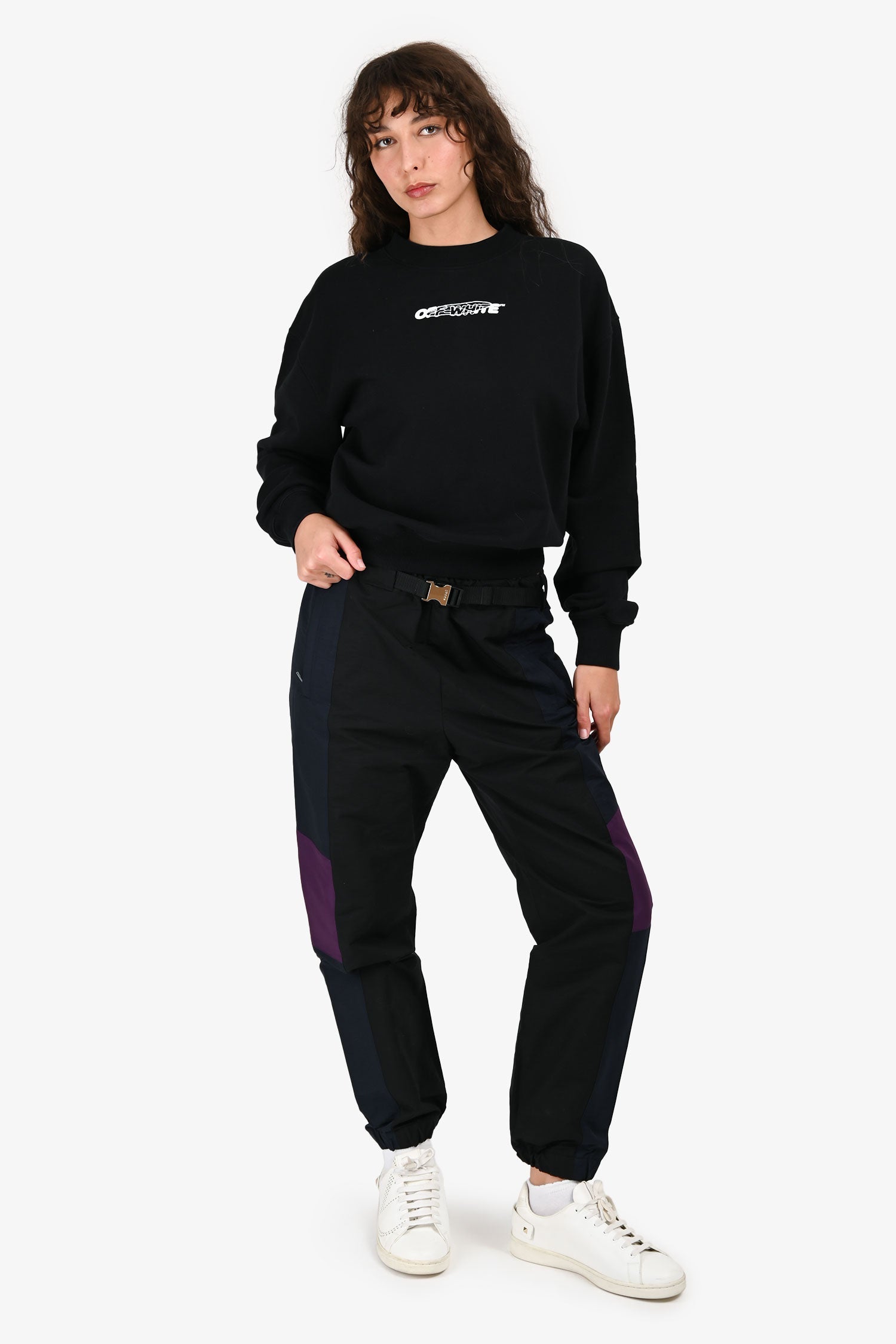 Sacai 2021 Black/Navy/Purple Parachute Pants Size 3