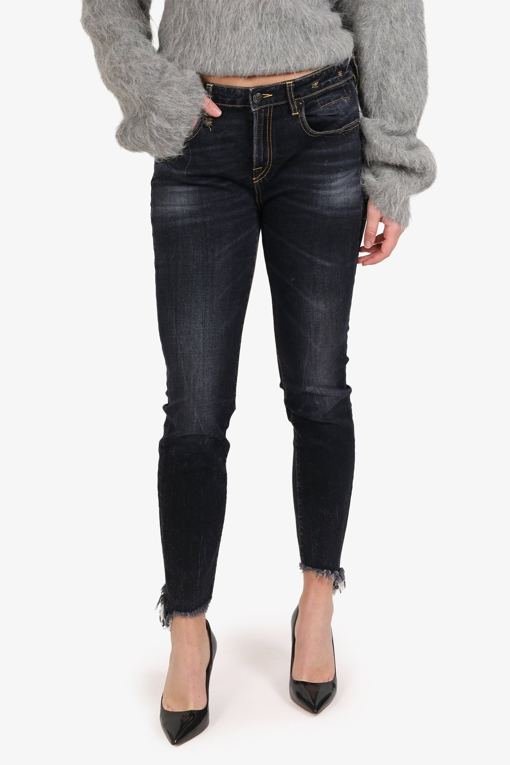 R13 Dark Denim Skinny Jeans Size 30