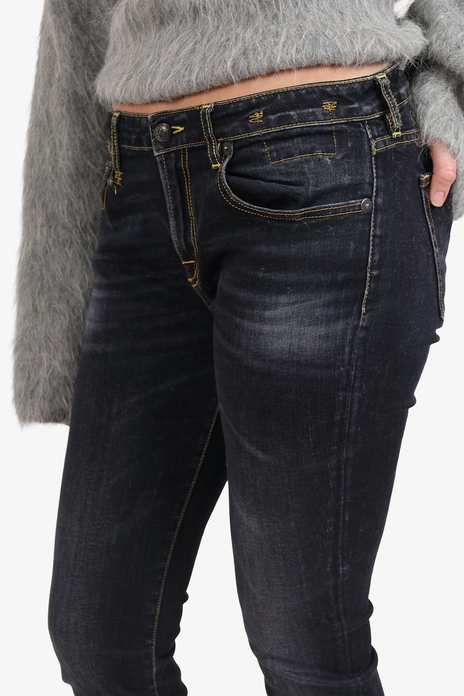 R13 Dark Denim Skinny Jeans Size 30