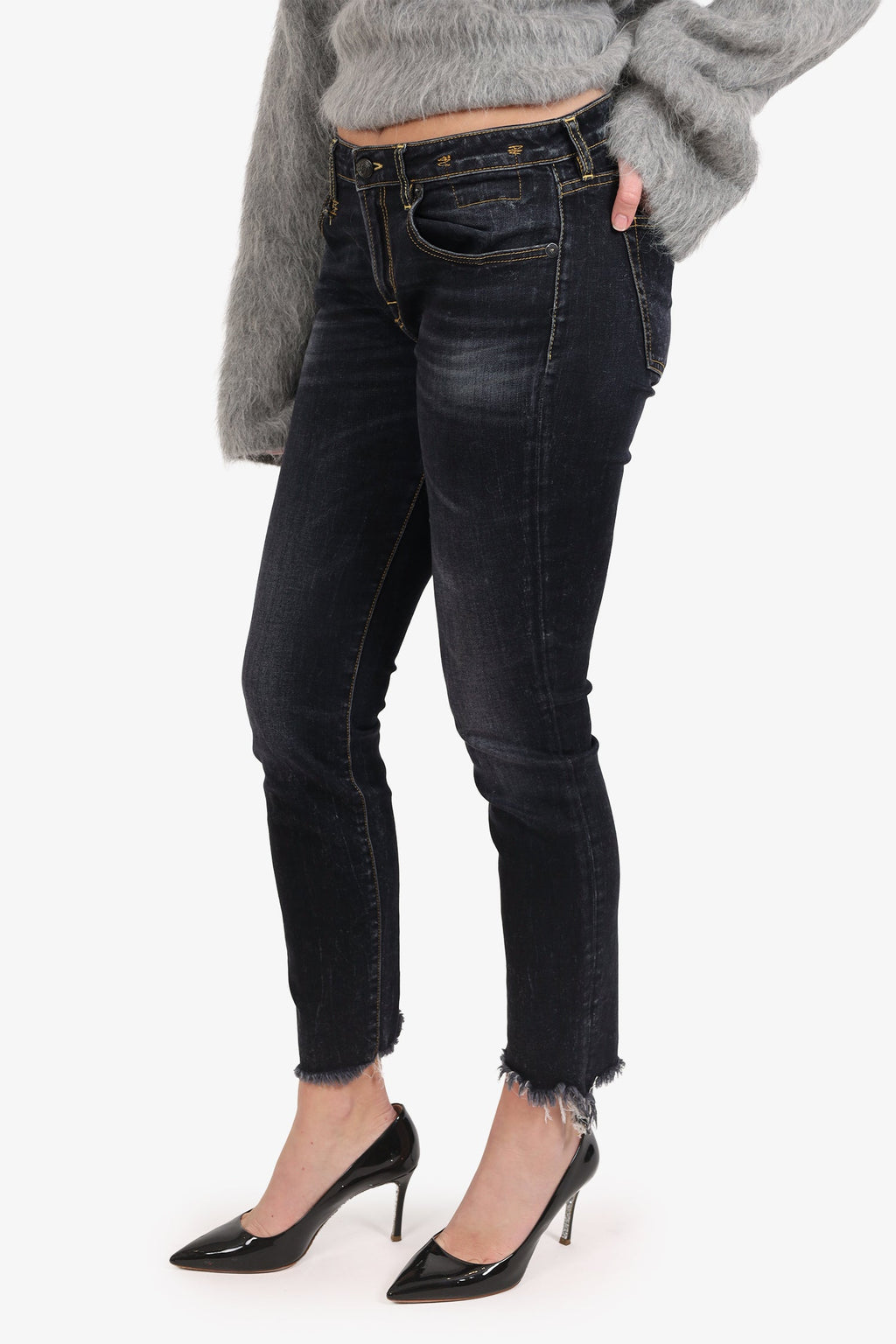 R13 Dark Denim Skinny Jeans Size 30