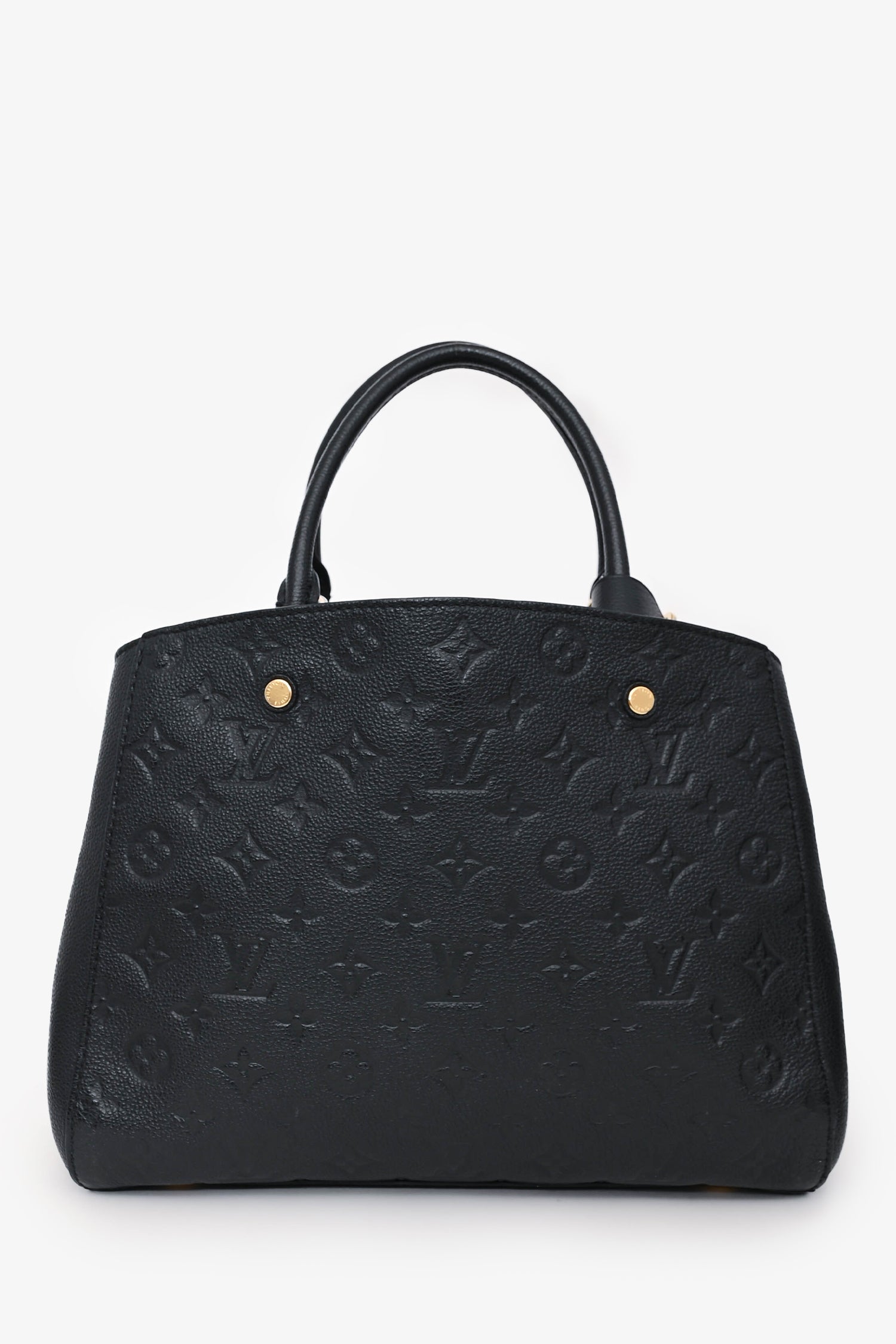 Louis Vuitton 2018 Black Empreinte Montaigne MM with Strap