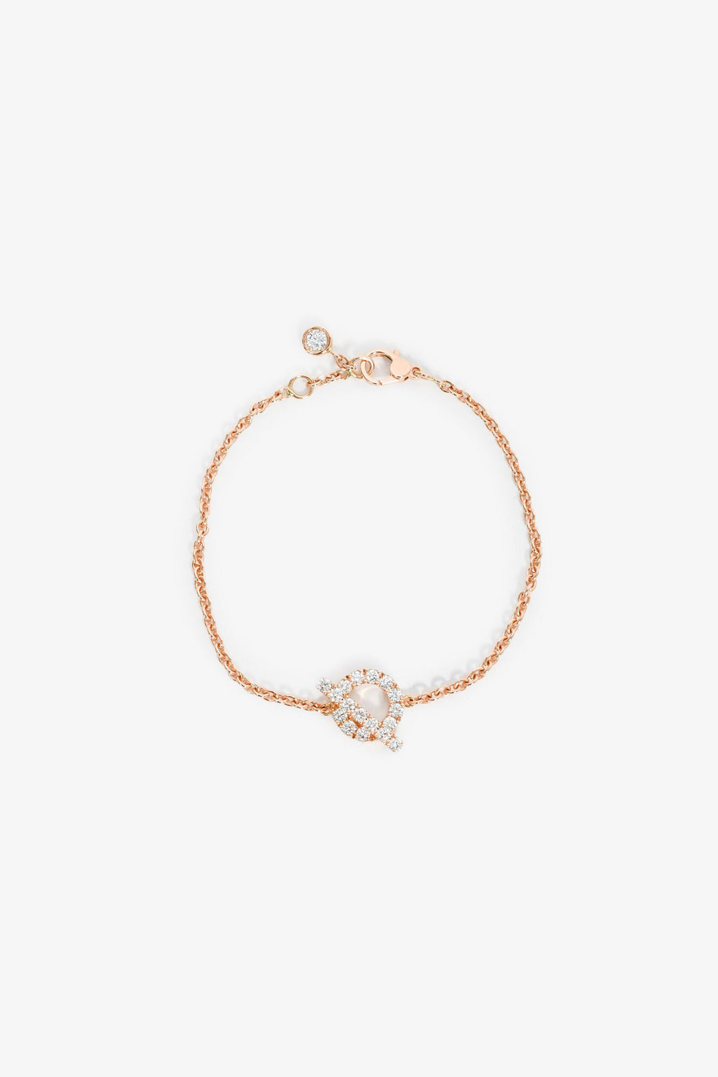 Hermès 18K Rose Gold Diamond Finesse Bracelet