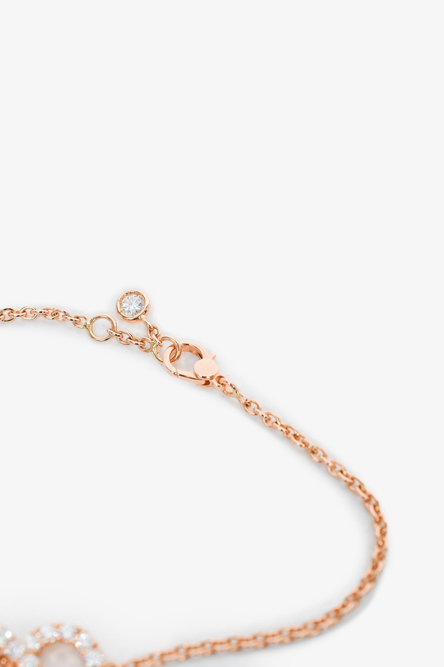 Hermès 18K Rose Gold Diamond Finesse Bracelet