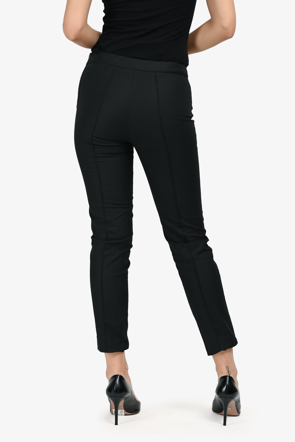Boutique Moschino Black Trousers Size 38 IT
