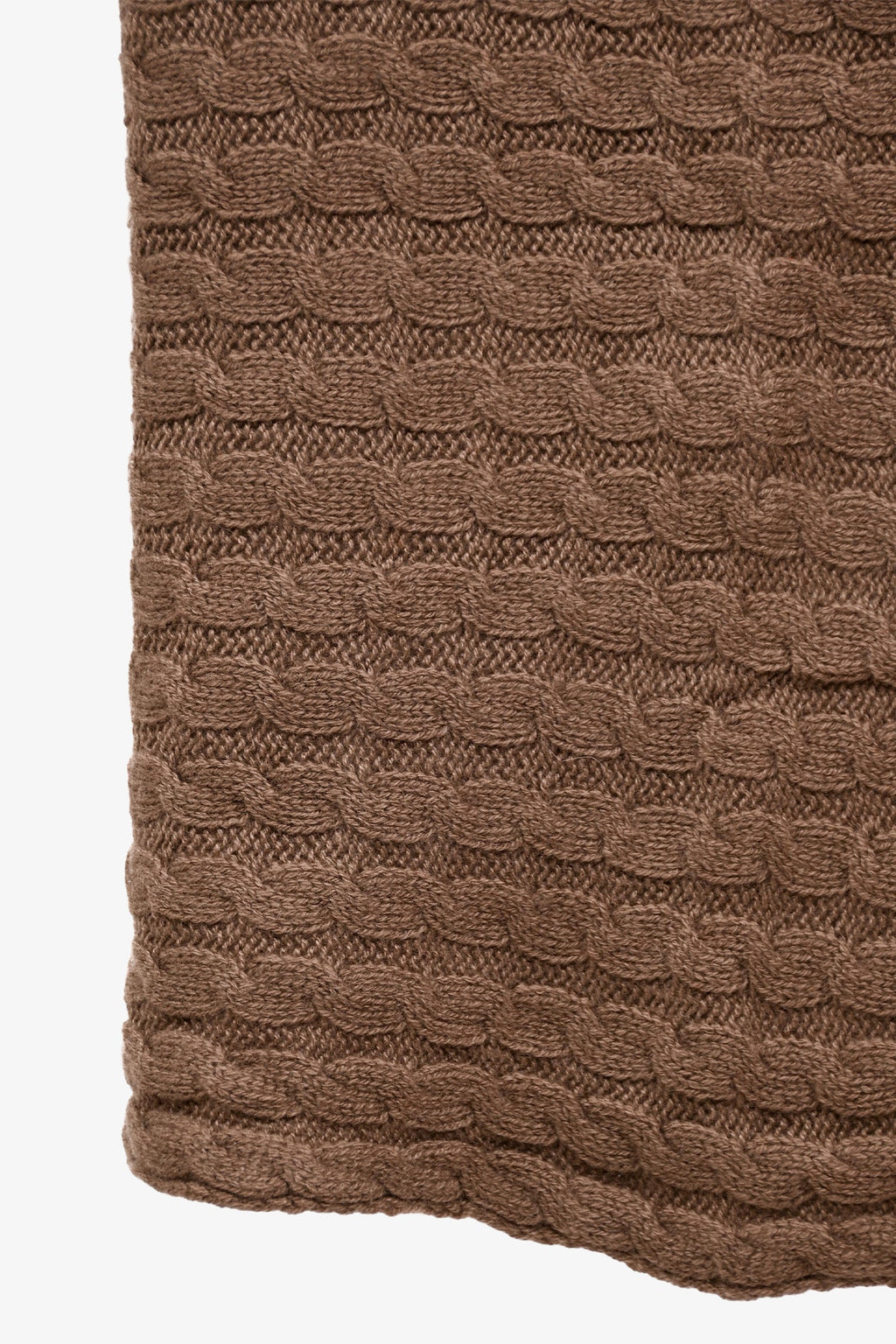 Loro Piana Brown Cashmere Infinity Scarf