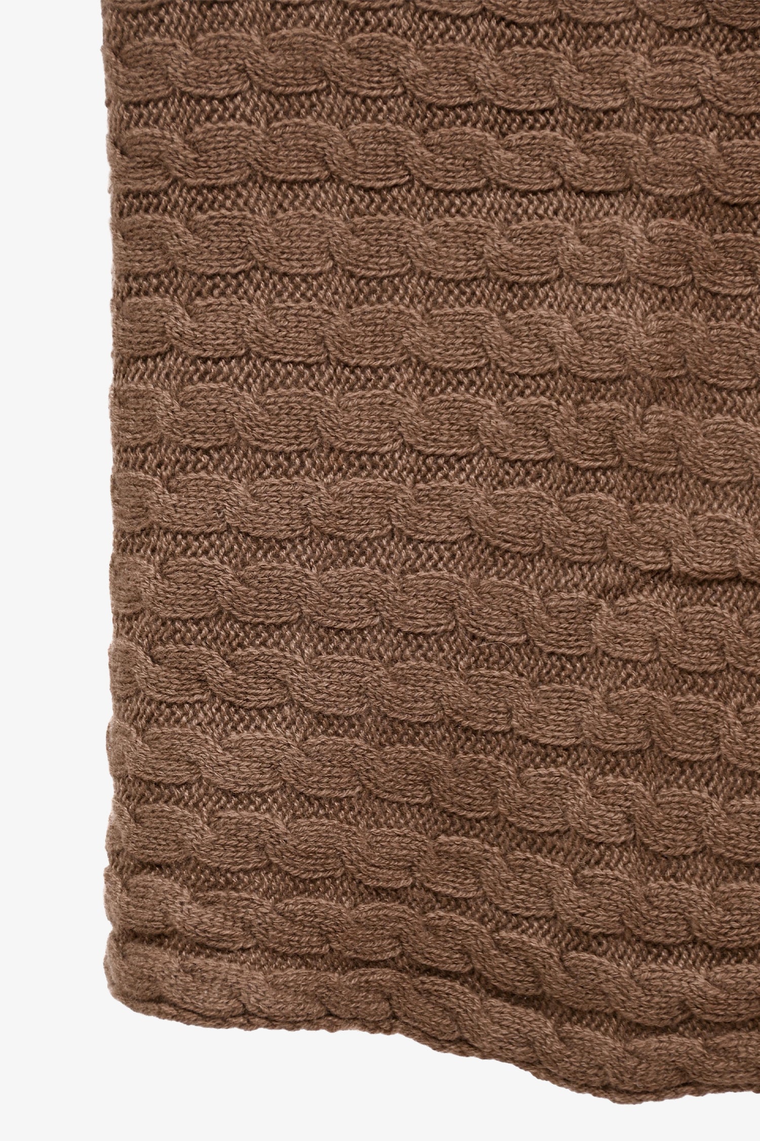 Loro Piana Brown Cashmere Infinity Scarf