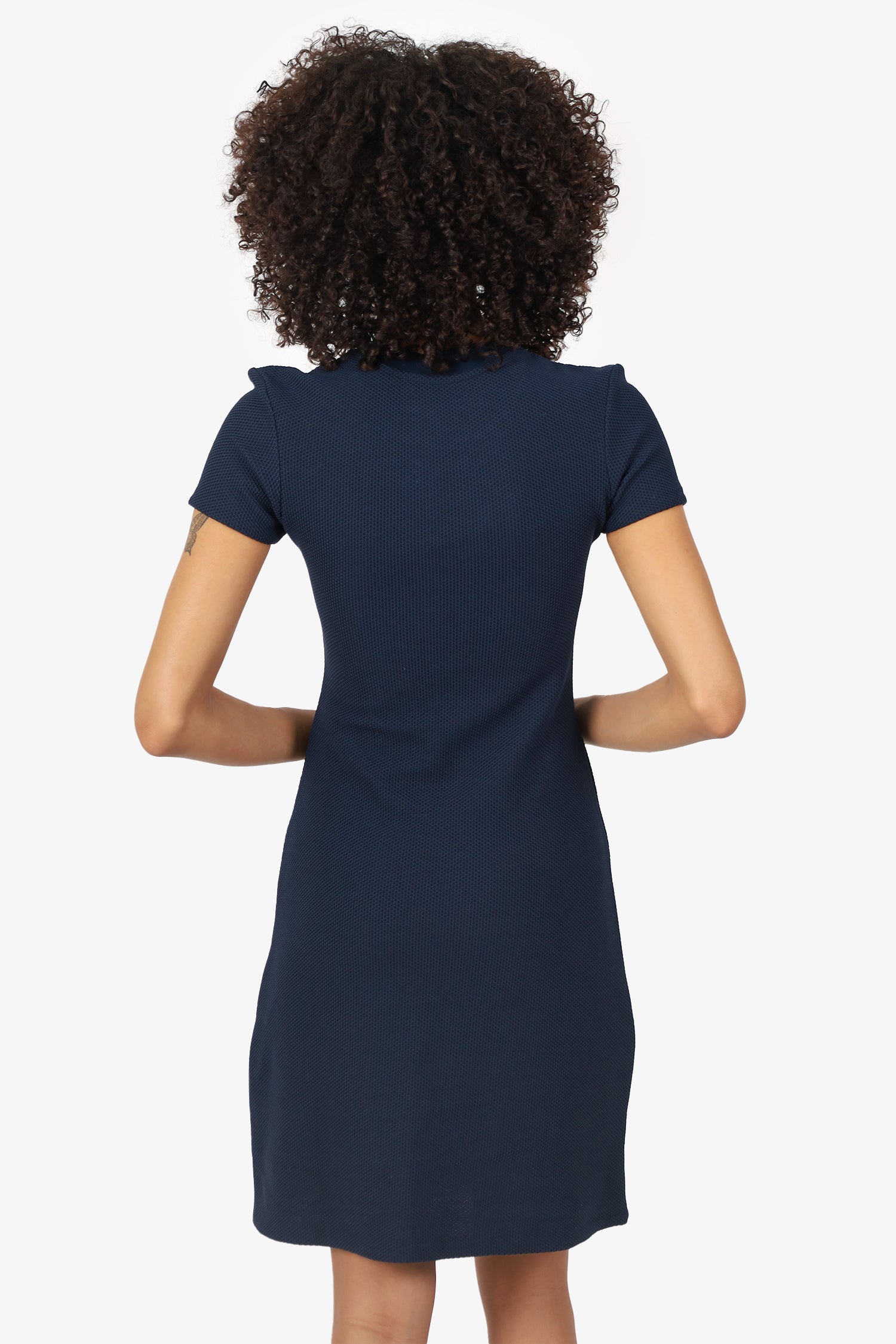 Acne Studios Navy Short Sleeve Mini Dress Size XS