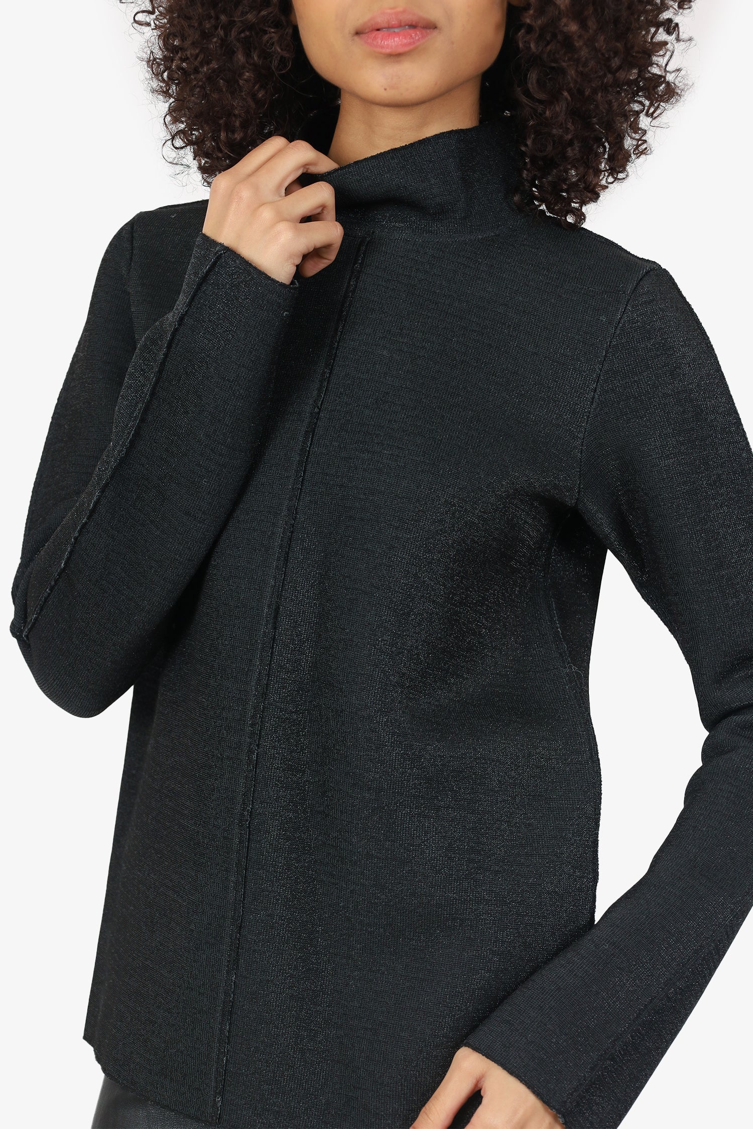Golden Goose Black Glitter Turtle Neck Sweater Size M