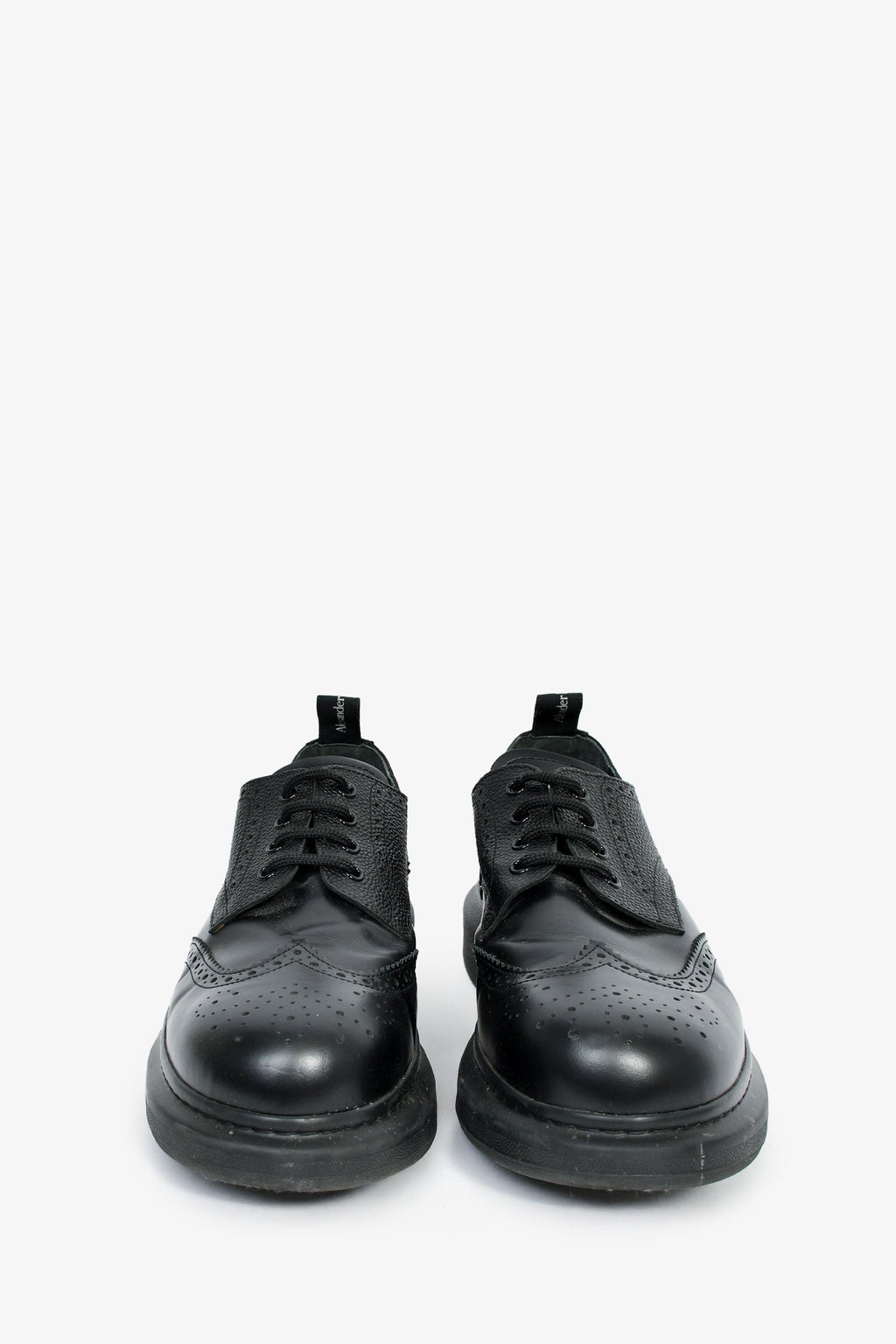 Alexander McQueen Black Leather Derby Size 11 Mens