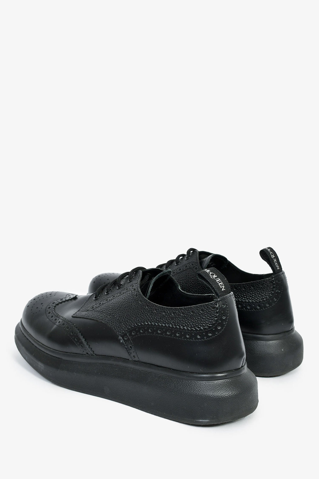 Alexander McQueen Black Leather Derby Size 11 Mens