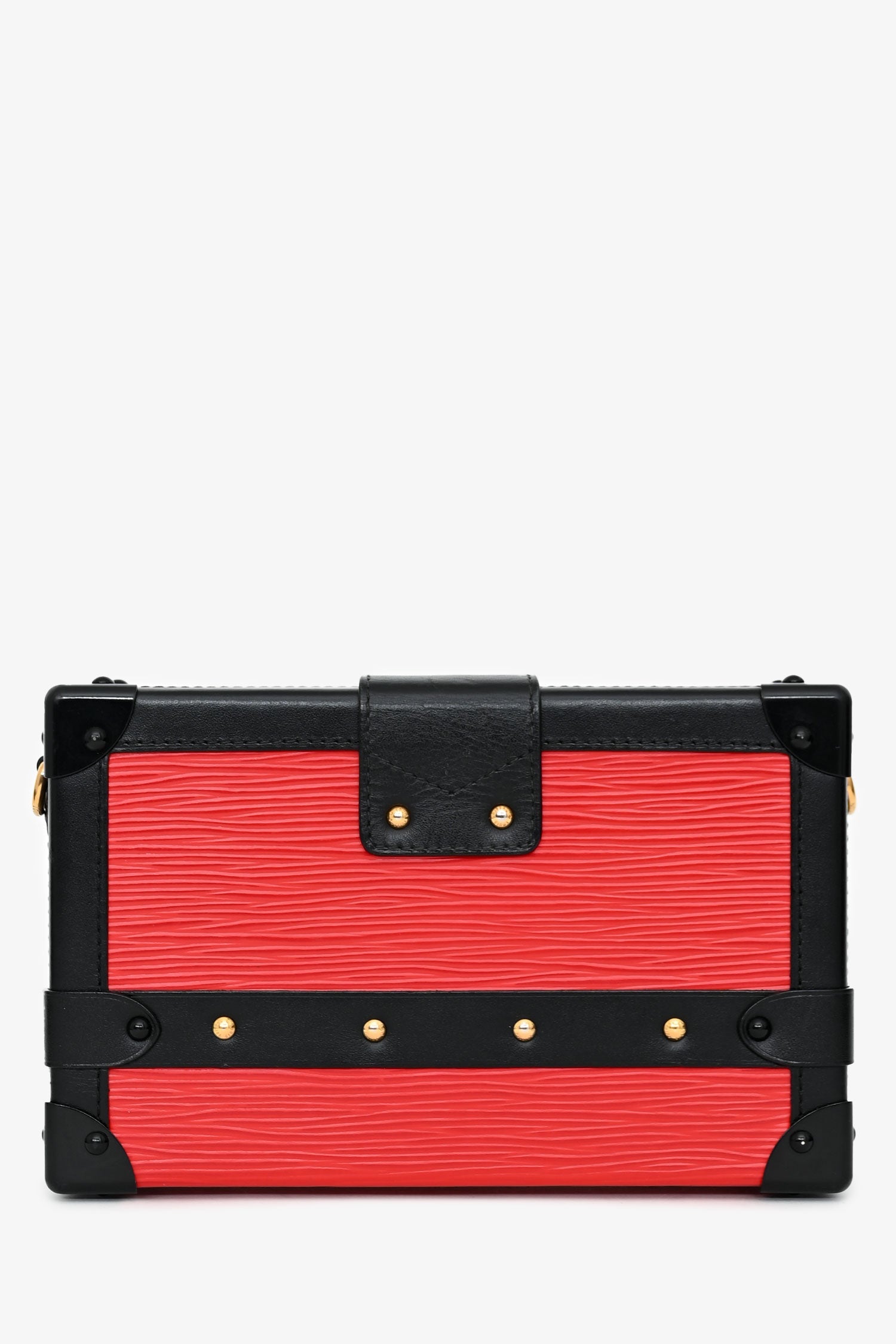Louis Vuitton Red Epi Leather 'Petit Malle' with Strap