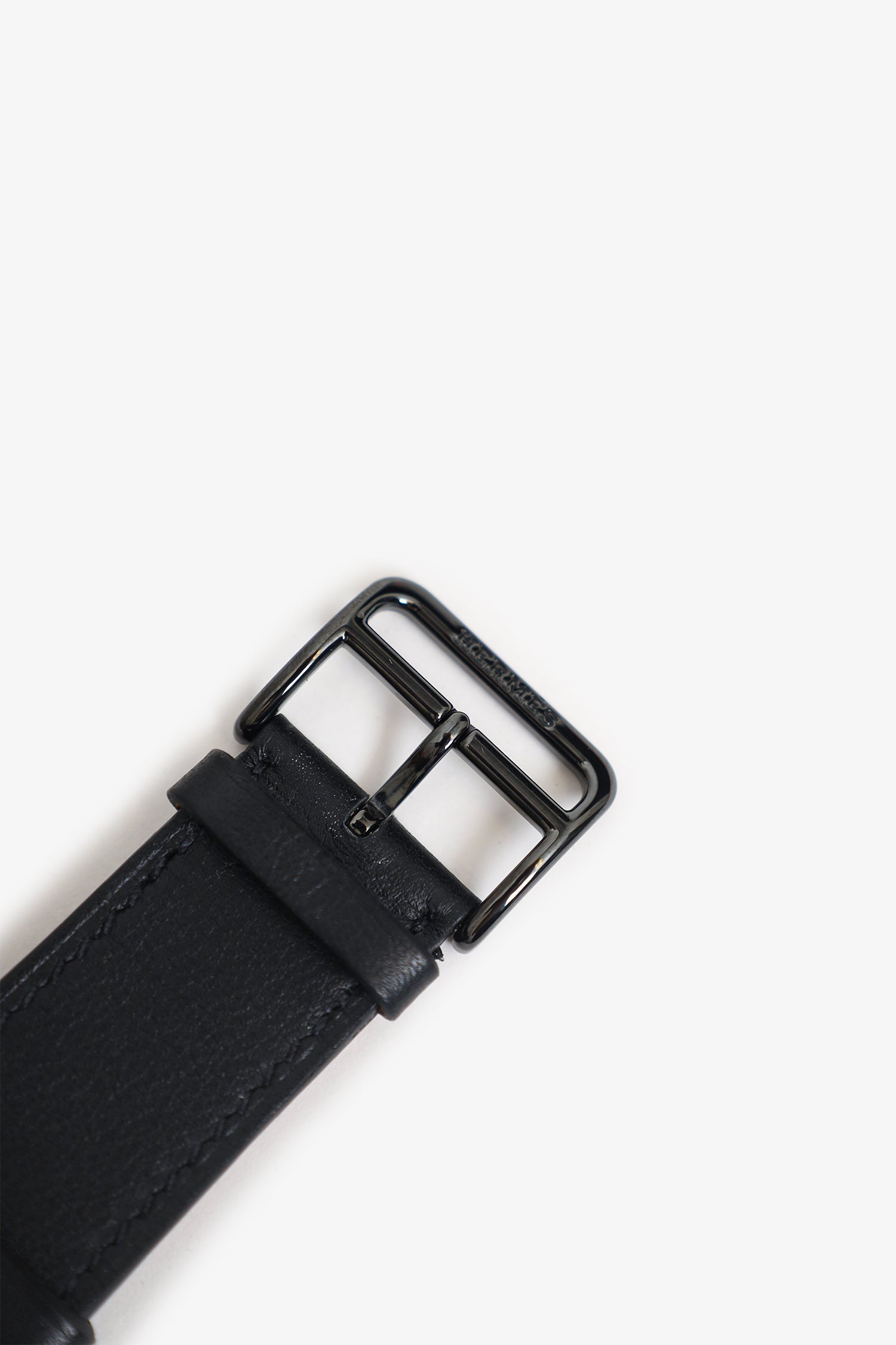 Hermès Black Swift Apple Watch Strap Size 44mm