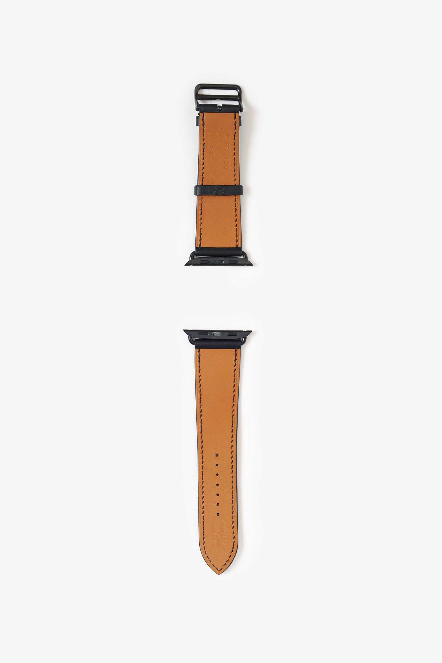Hermès Black Swift Apple Watch Strap Size 44mm