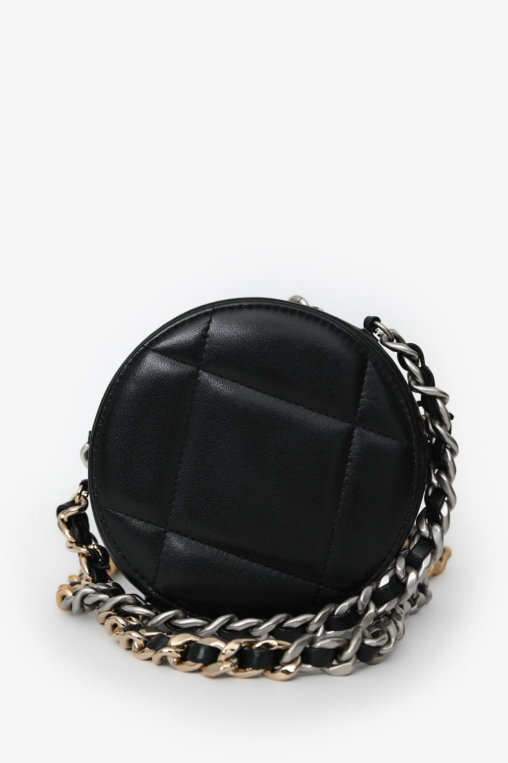 Pre-Loved Chanel™ Black Leather Quilted 19 Clutch Bag