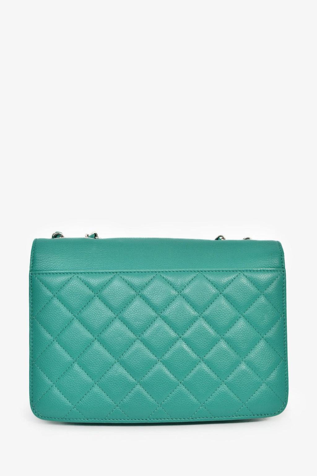 Pre-Loved Chanel™ 2017 Green Leather CC Urban Companion Flap Bag
