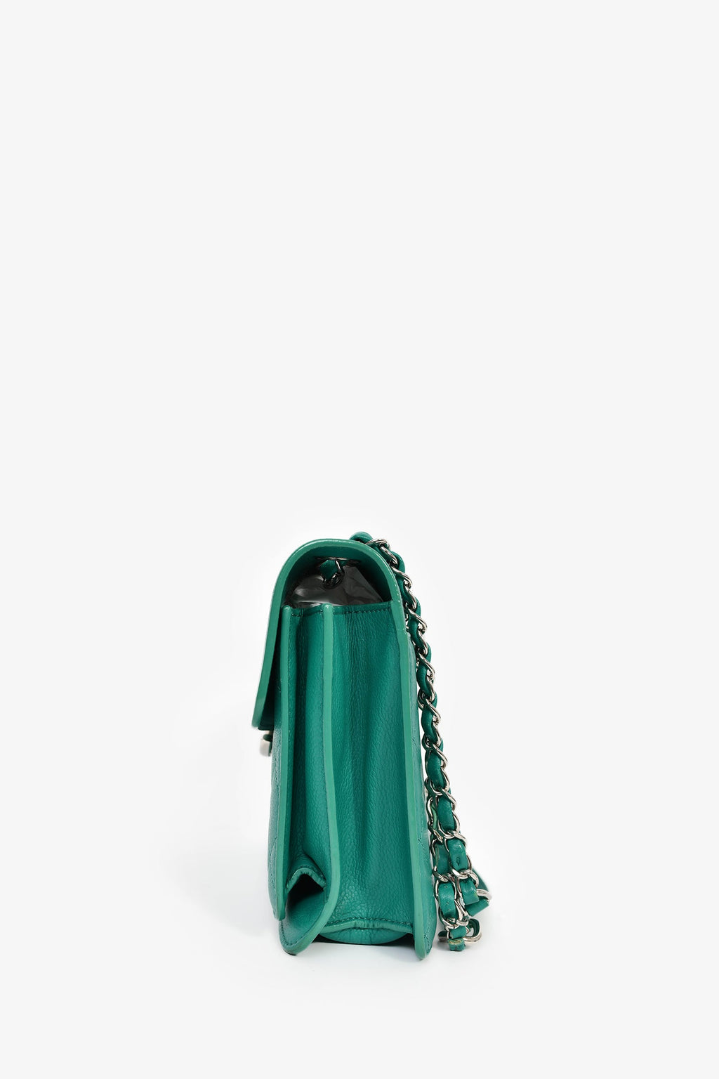 Pre-Loved Chanel™ 2017 Green Leather CC Urban Companion Flap Bag