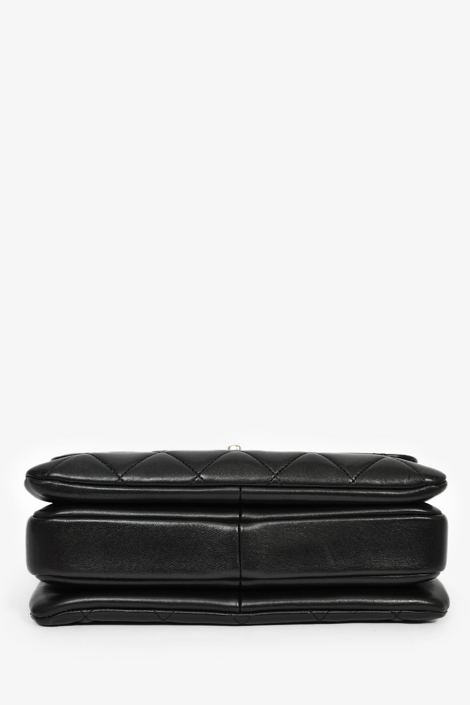 Pre-Loved Chanel™ 2017 Black Lambskin Leather Trendy Top Handle Bag