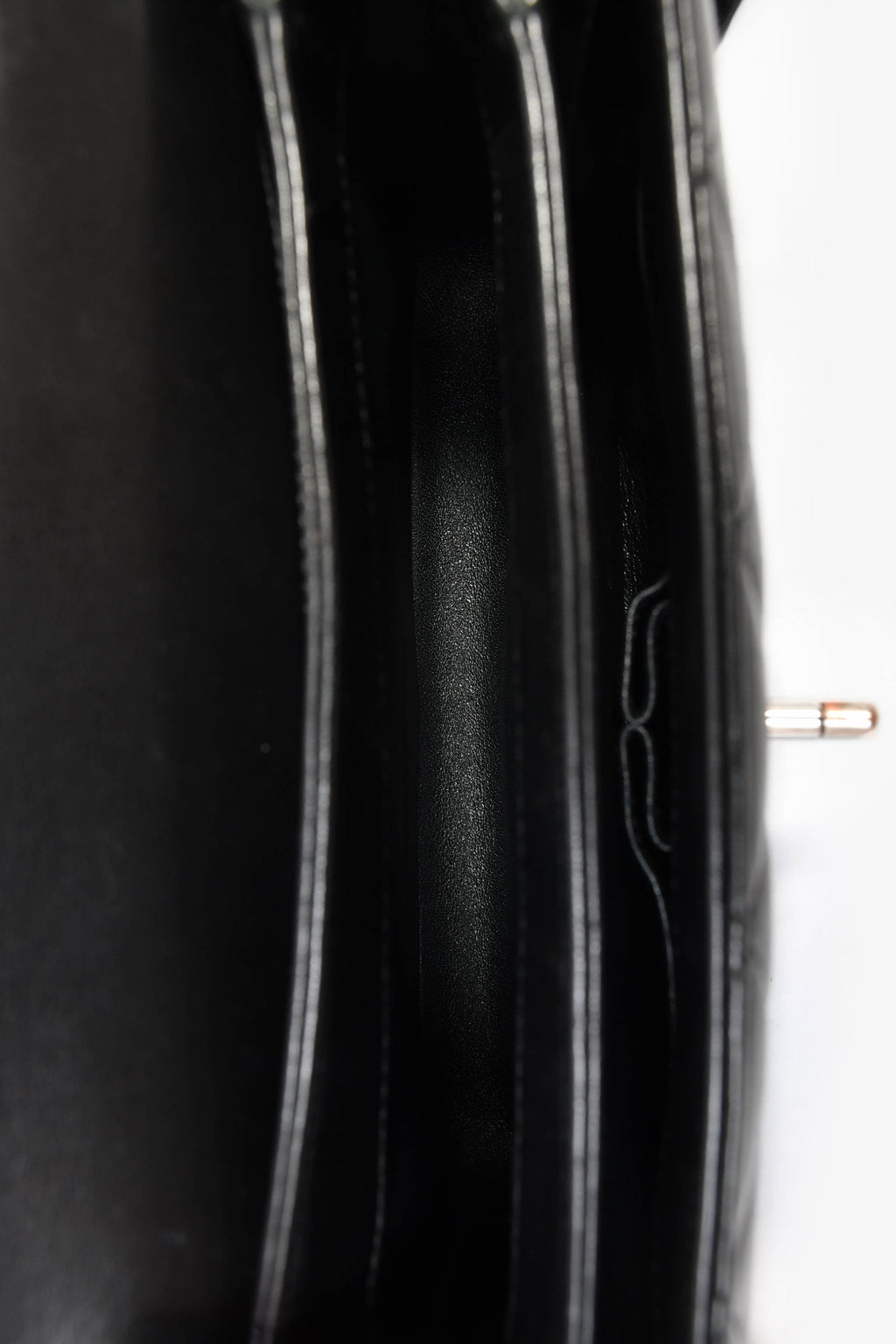 Pre-Loved Chanel™ 2017 Black Lambskin Leather Trendy Top Handle Bag