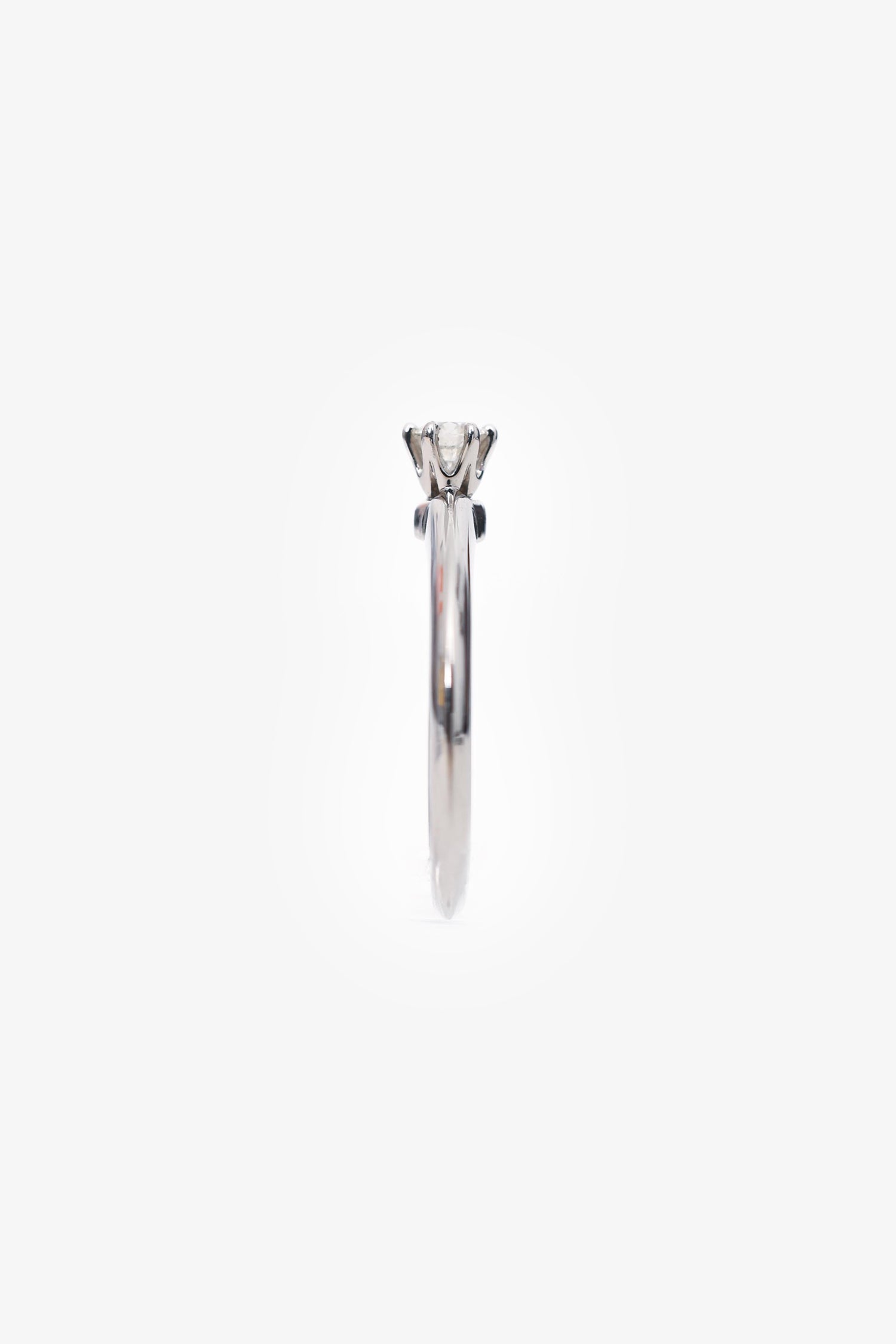 Tiffany & Co. Platinum 0.19ct Diamond Ring Size 5