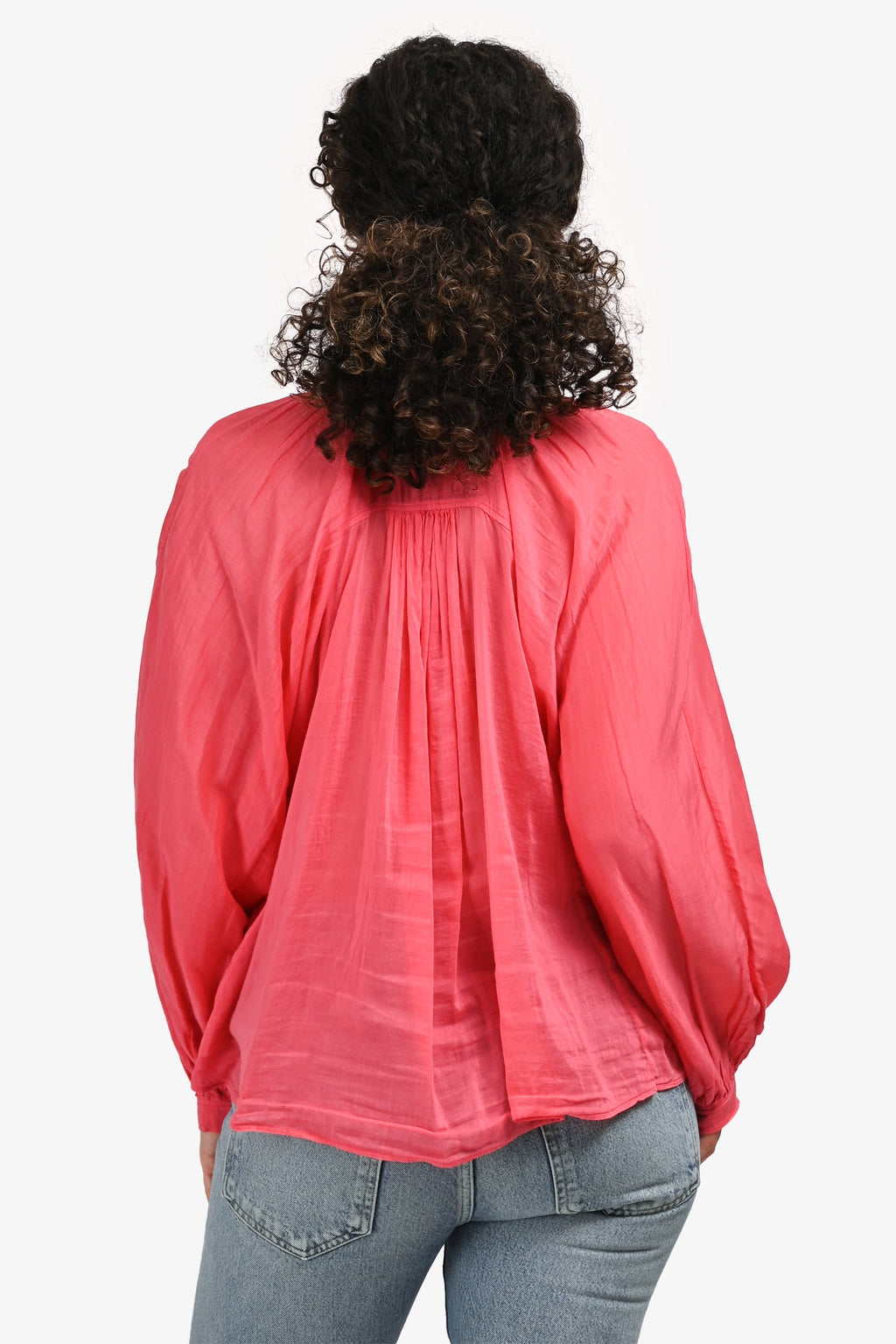 Forte Forte Pink Cotton/Silk Button Down Long Sleeve Blouse Size 0