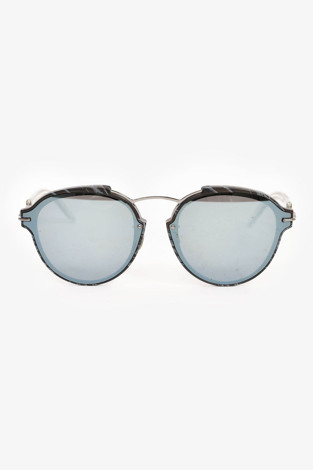 Christian Dior Black/Silver 'DiorEclat' Sunglasses