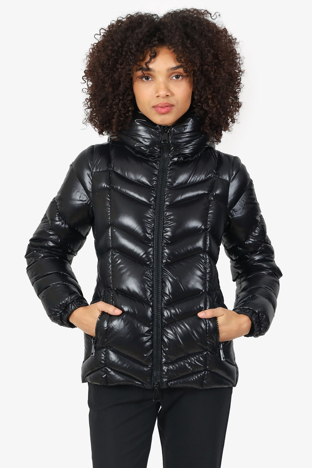 Moncler Black Fuligule Padded Jacket Down Size 1