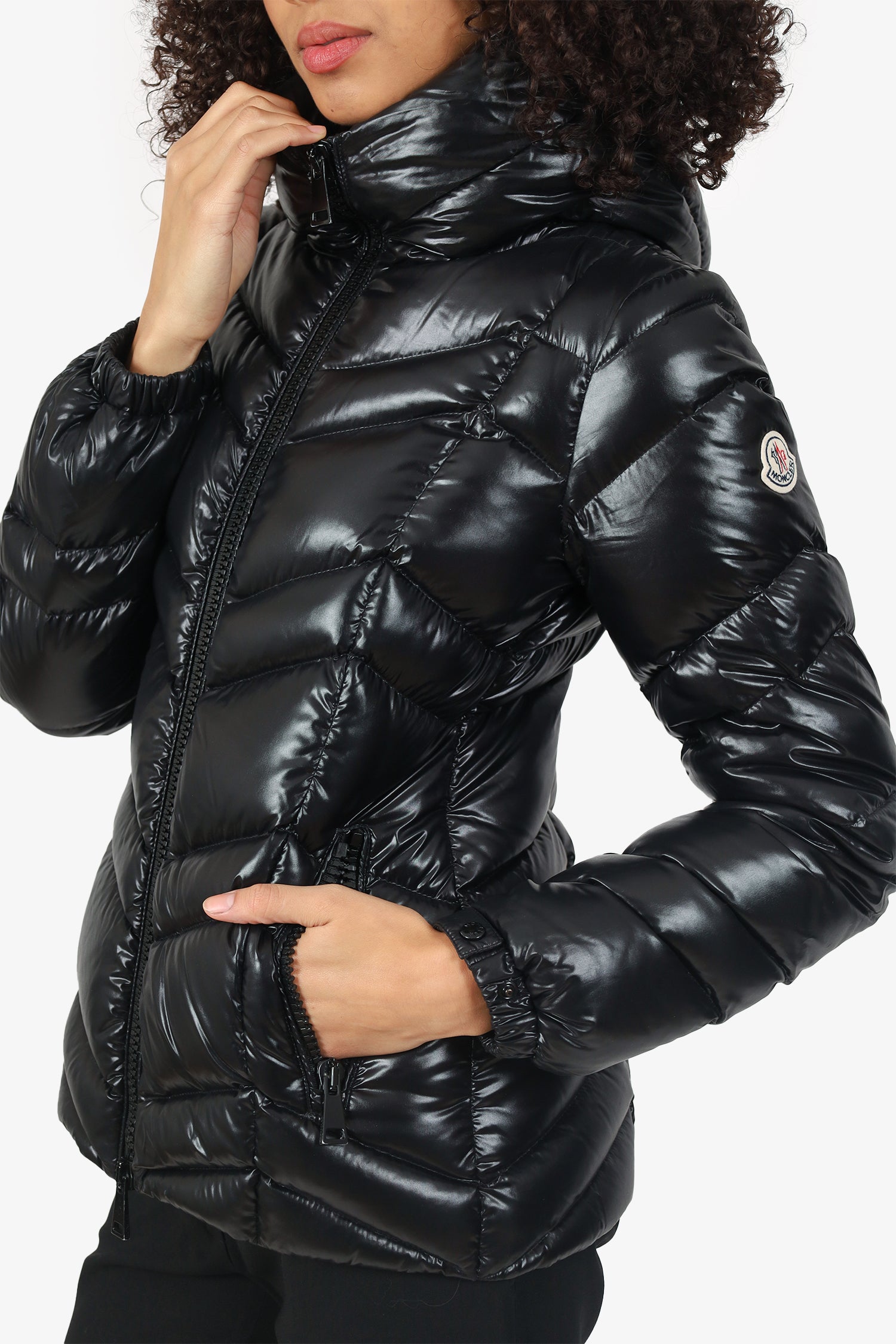 Moncler Black Fuligule Padded Jacket Down Size 1