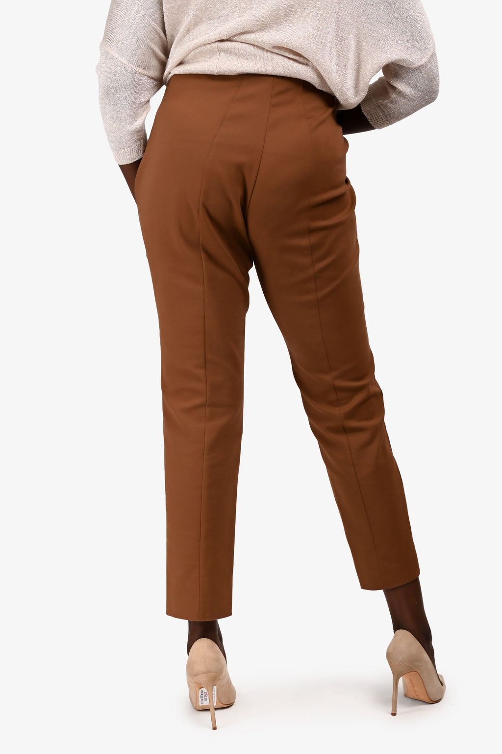 Akris Brown Cotton Pants Size 16
