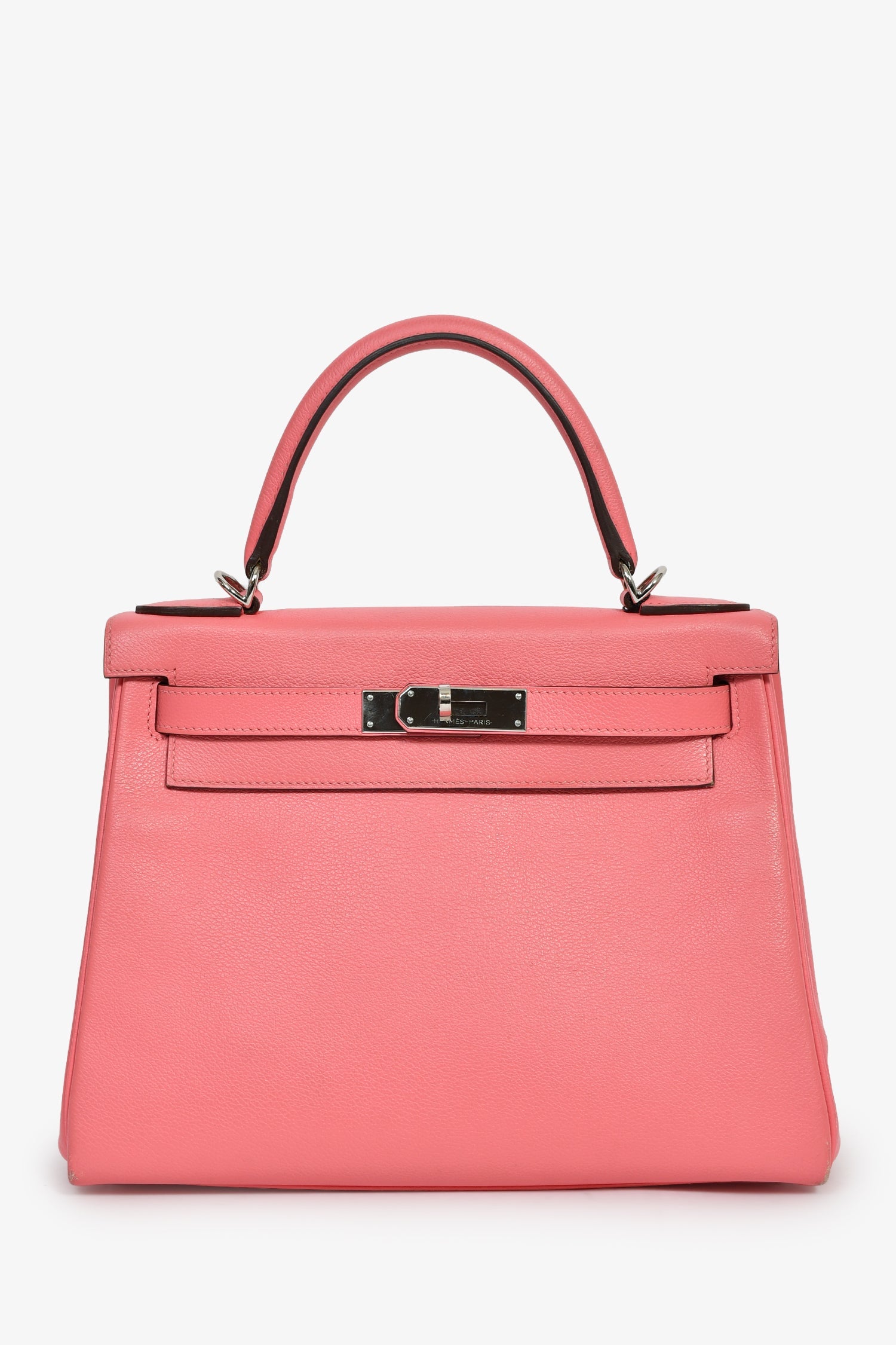 Hermès 2020 Rose D'Ete Evercolour Leather Verso Chevre Kelly Retourne 28