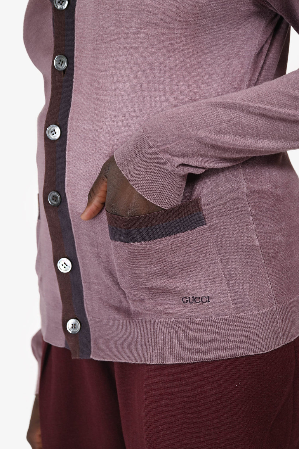 Gucci Vintage Purple Silk igan Size M