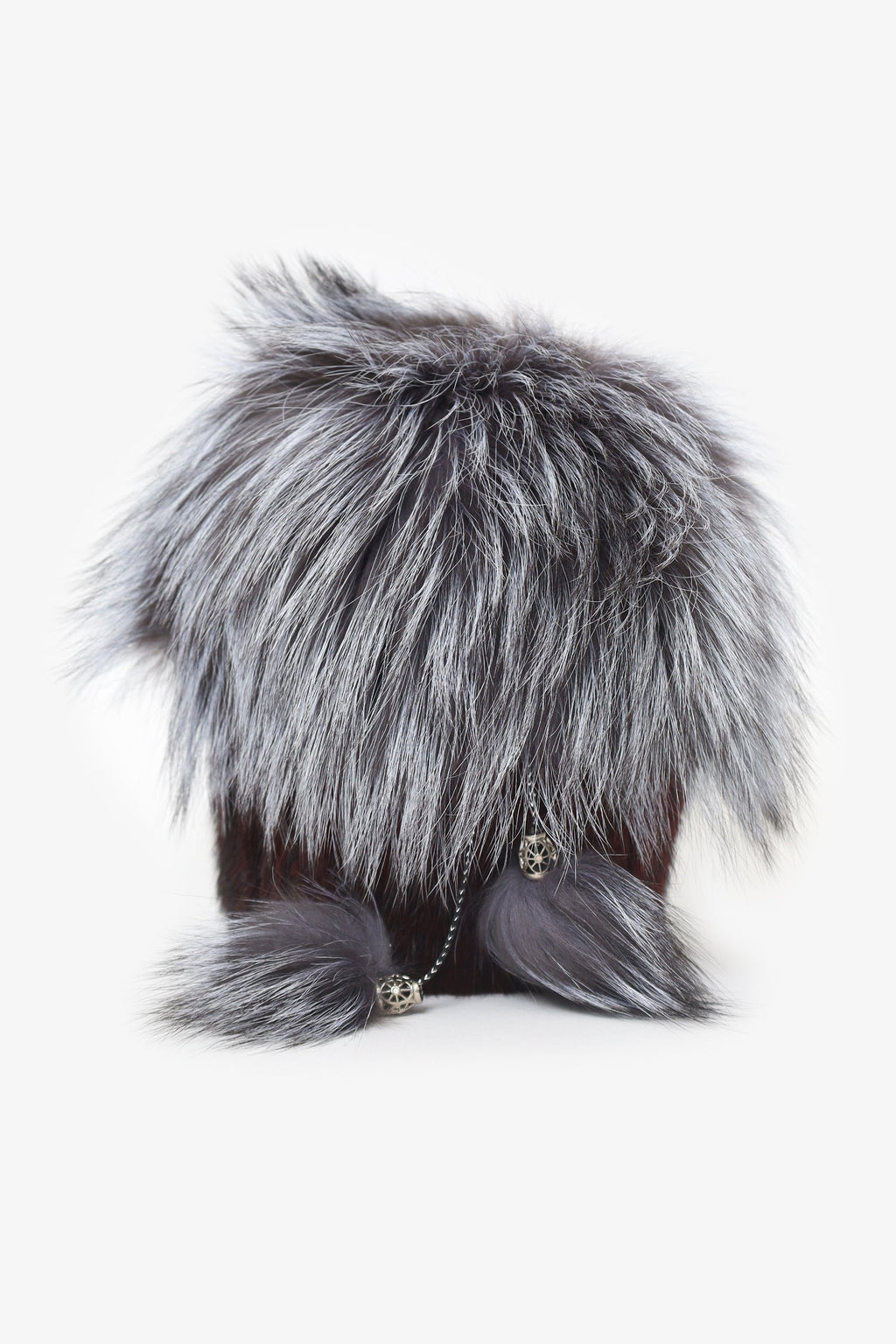 Vintage Fox and Mink Red/Silver Hat Estimated Size S