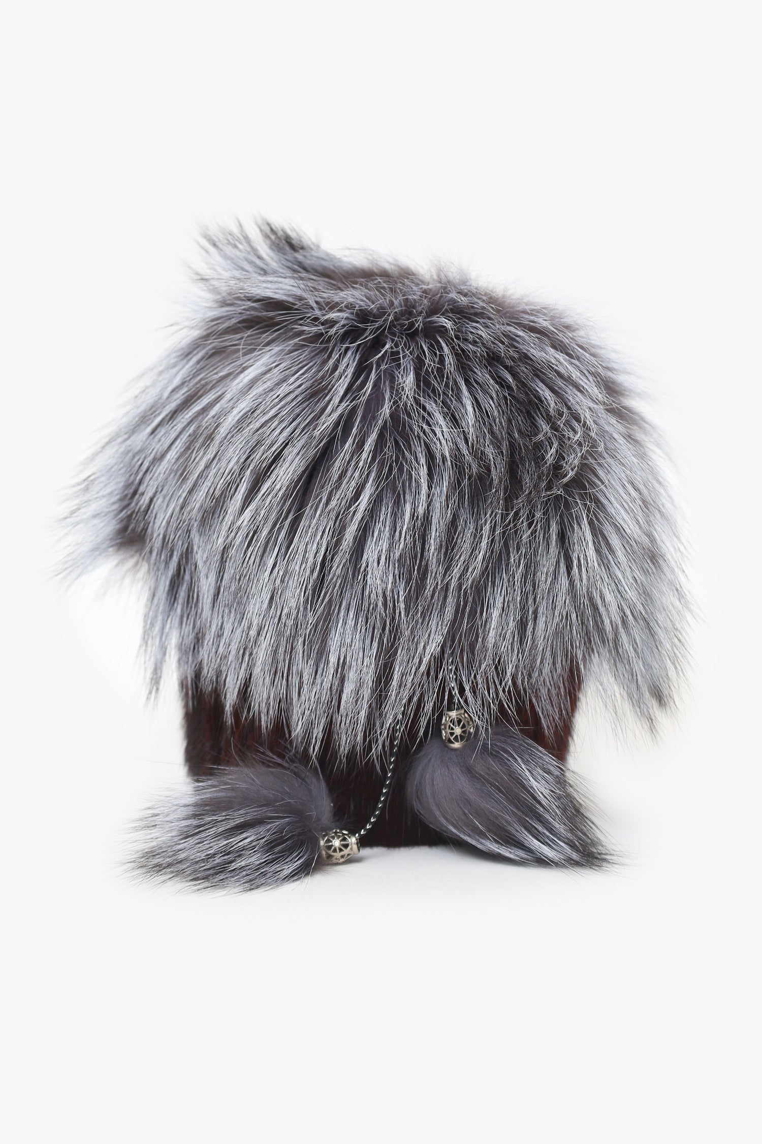 Vintage Fox and Mink Red/Silver Hat Estimated Size S