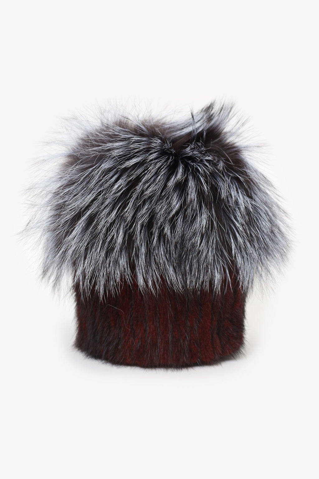 Vintage Fox and Mink Red/Silver Hat Estimated Size S
