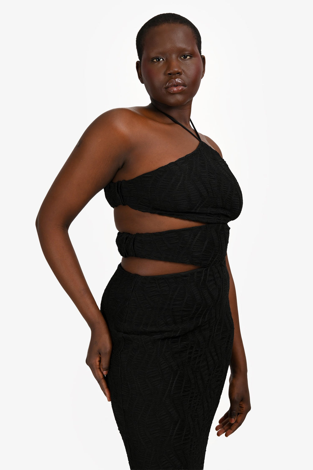Elliat Black 'Granada' Cut-Out Maxi Dress Size M