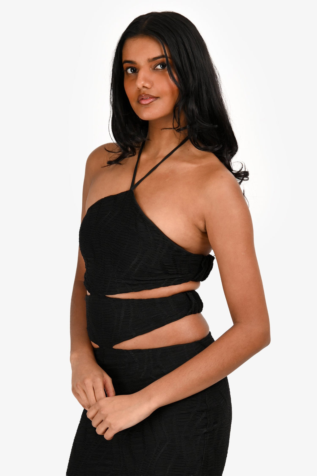 Elliat Black 'Granada' Cut-Out Maxi Dress Size S