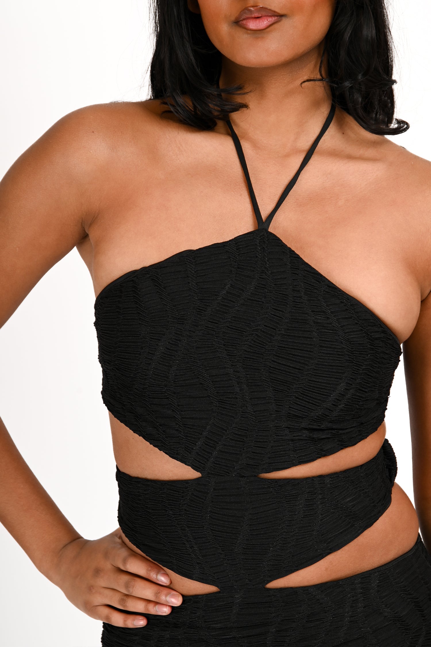 Elliatt Black 'Granada' Cut-Out Maxi Dress Size XS