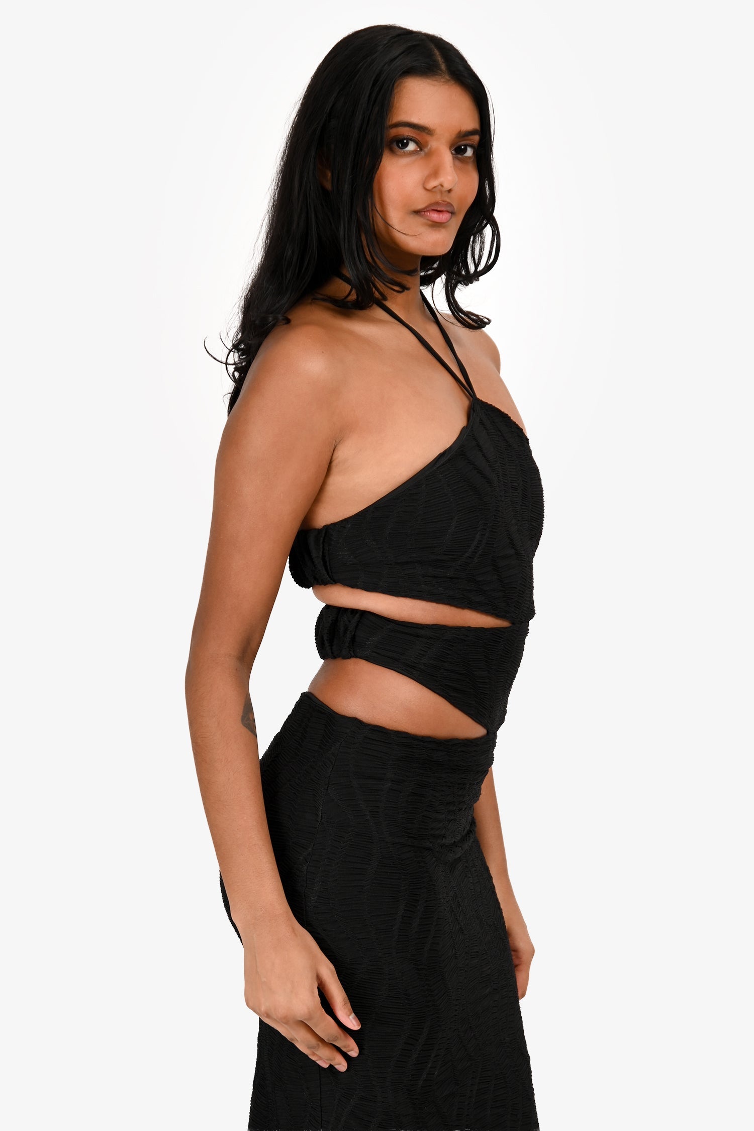Elliatt Black 'Granada' Cut-Out Maxi Dress Size XS