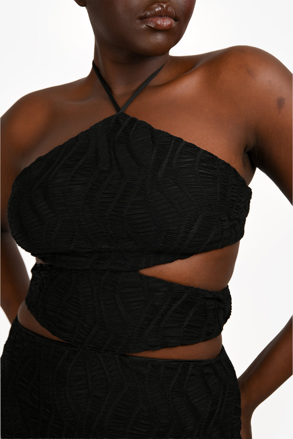 Elliat Black 'Granada' Cut-Out Maxi Dress Size L