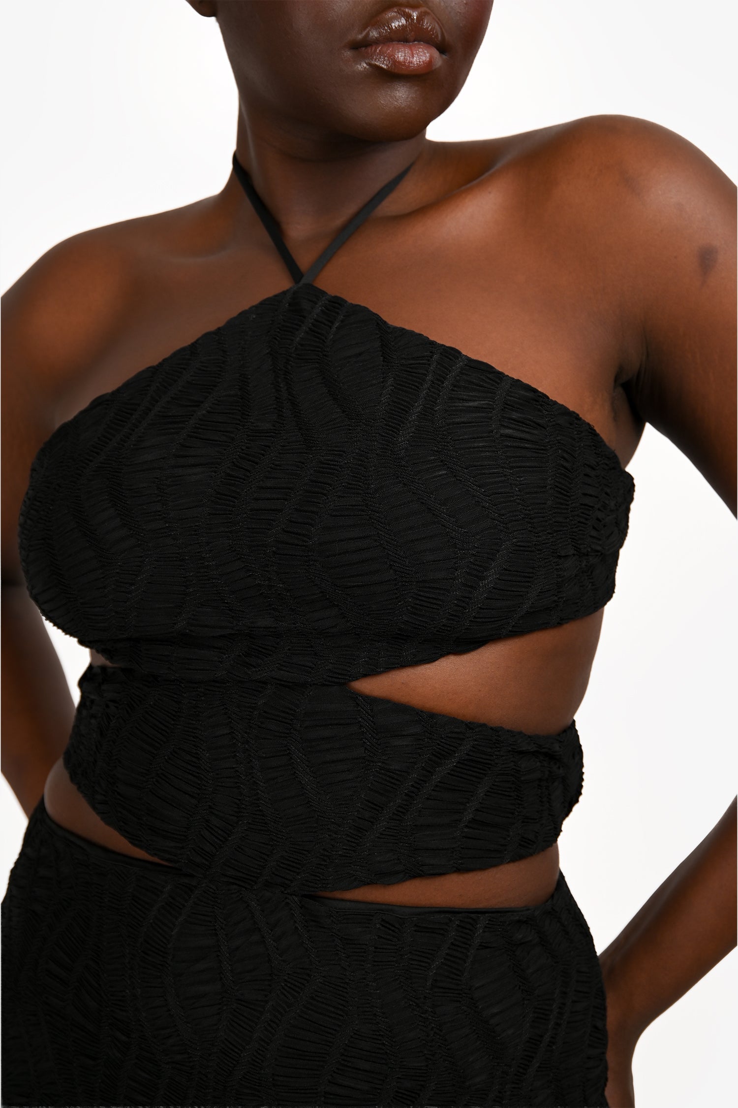 Elliat Black 'Granada' Cut-Out Maxi Dress Size L